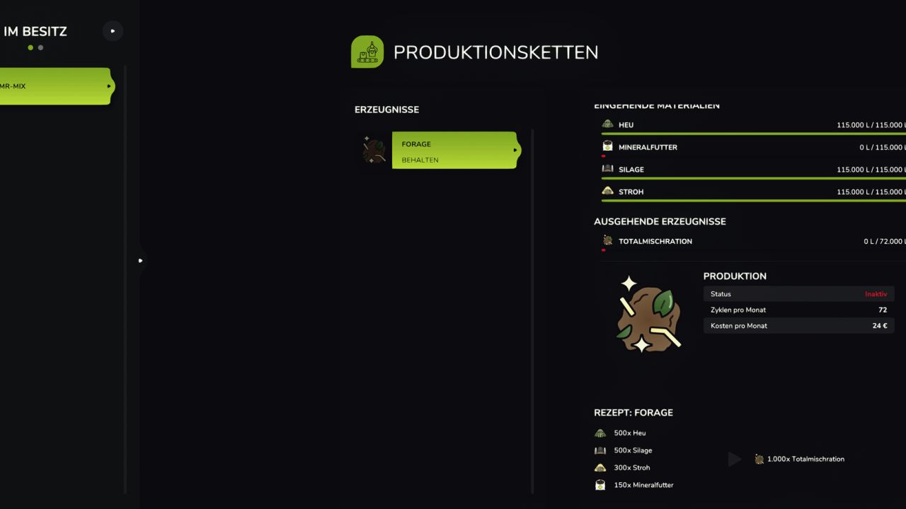 Sığır yemi karıştırma tesisi (TMR üretimi)