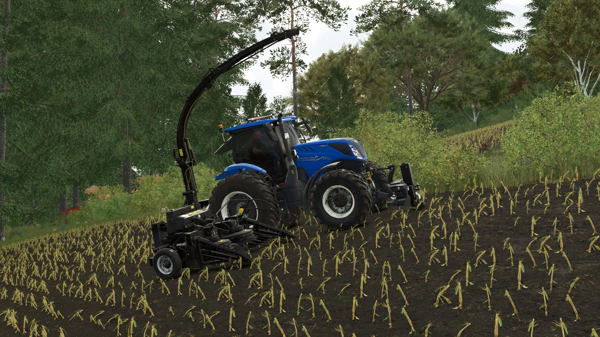 Çelik El drie-rijige silagemachine