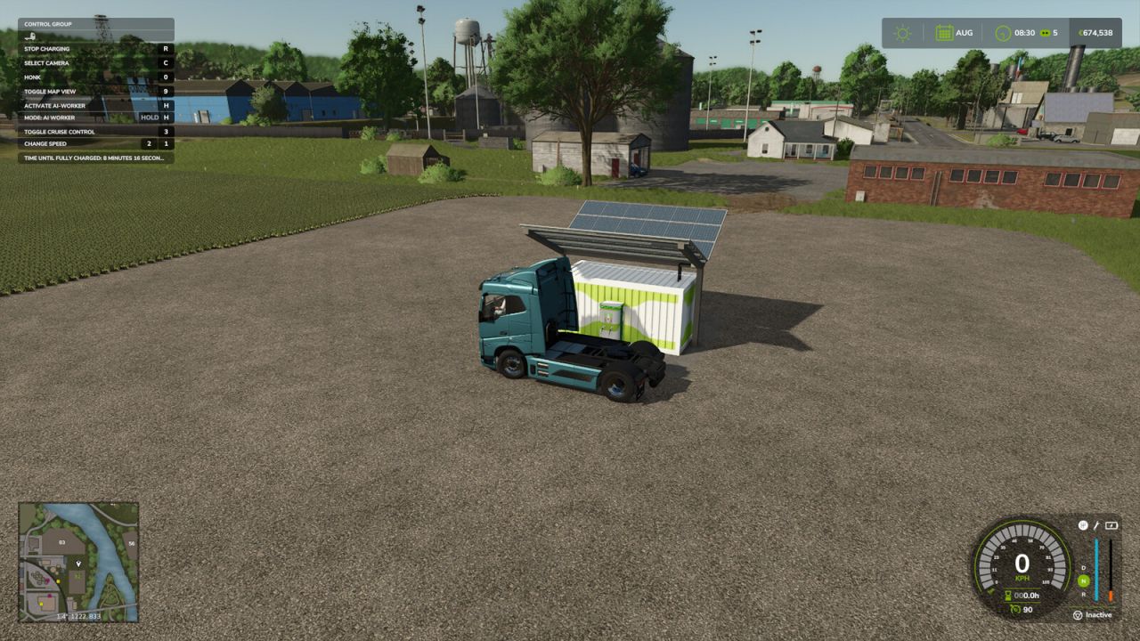 Зарядная станция с солнечными панелями и хранилищем