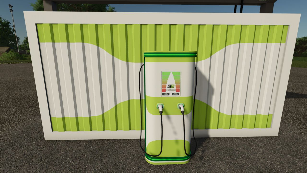 Зарядная станция с солнечными панелями и хранилищем