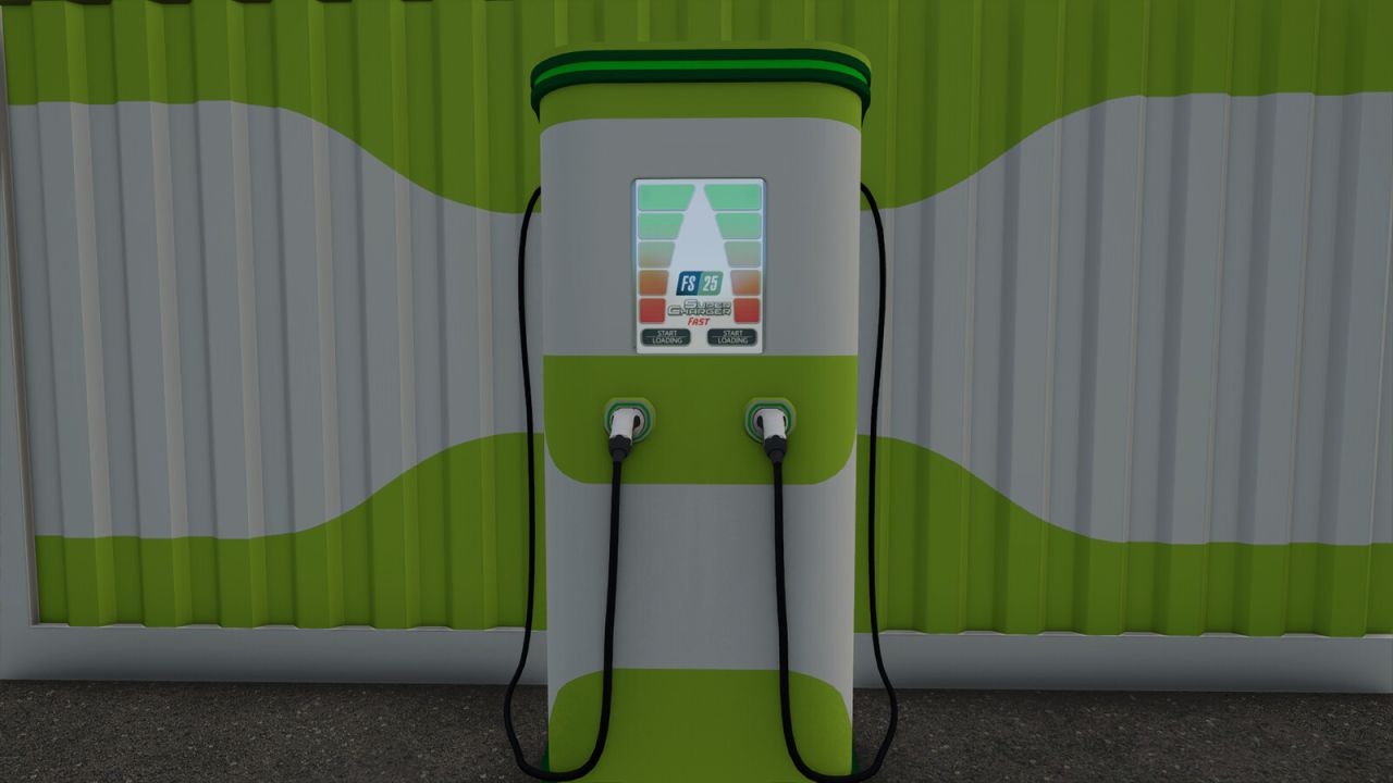 Зарядная станция с солнечными панелями и хранилищем