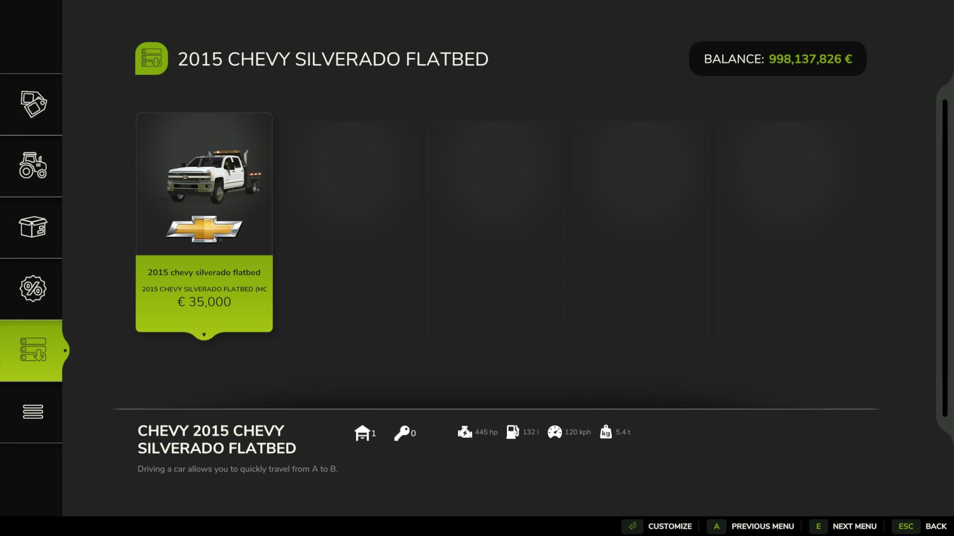 Chevy Silverado 2015 Flatbed