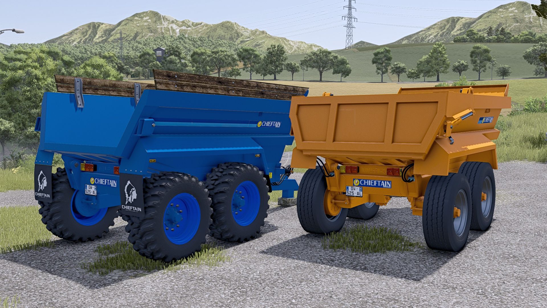 Reboque basculante Chieftain V1000