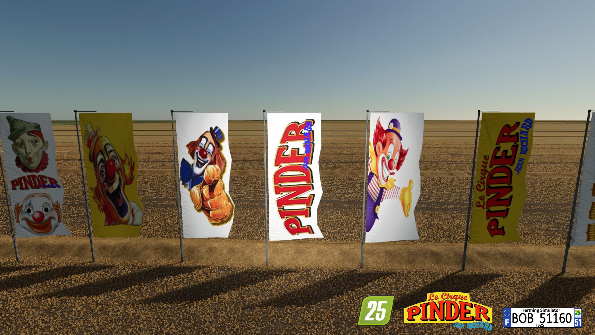 Bandiere del circo PINDER