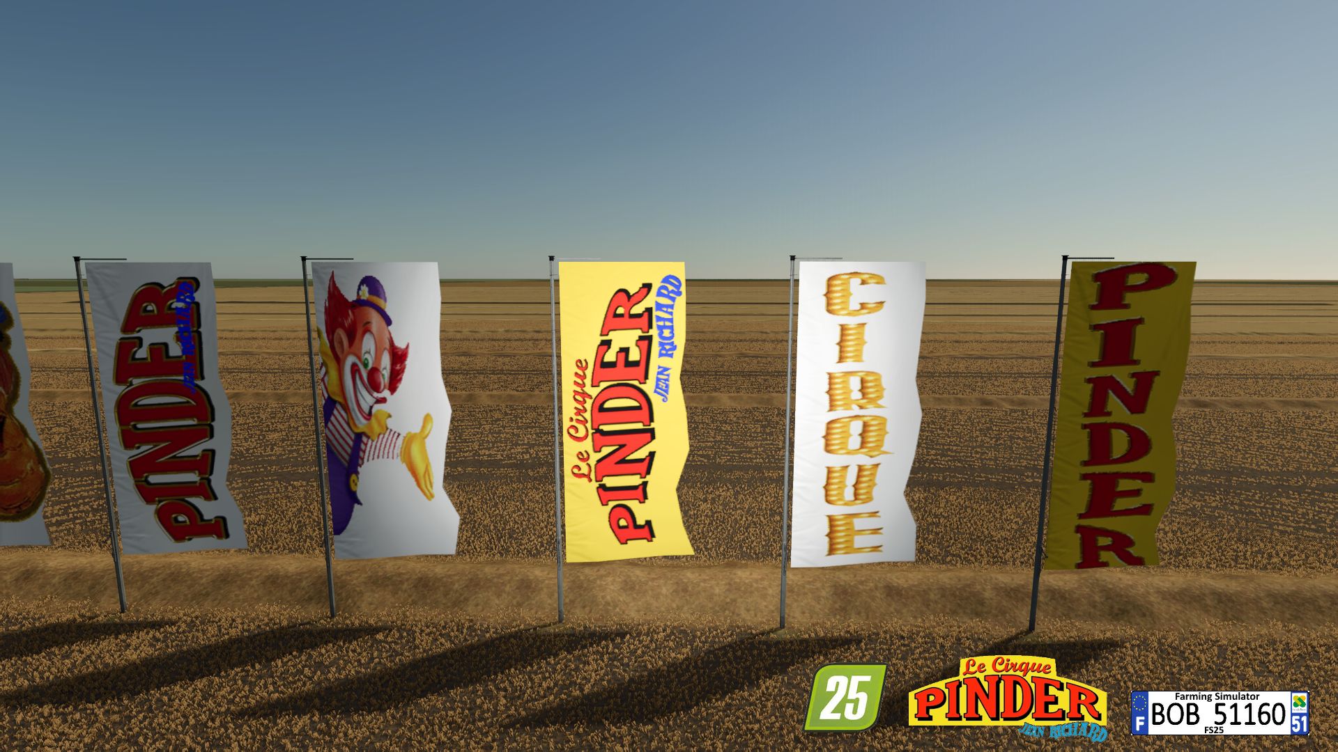Bandiere del circo PINDER