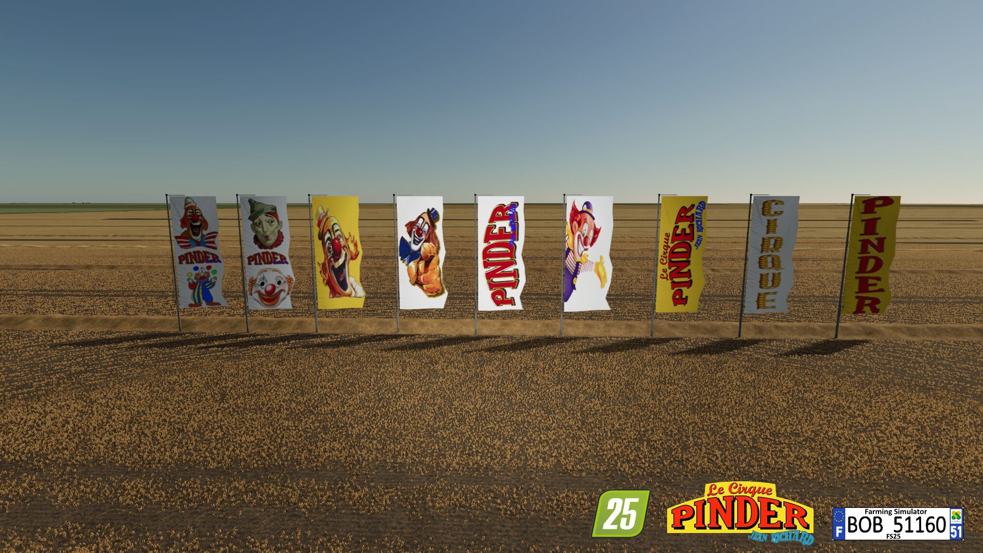 Bandiere del circo PINDER