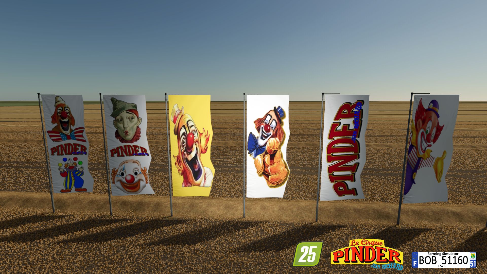 Bandiere del circo PINDER