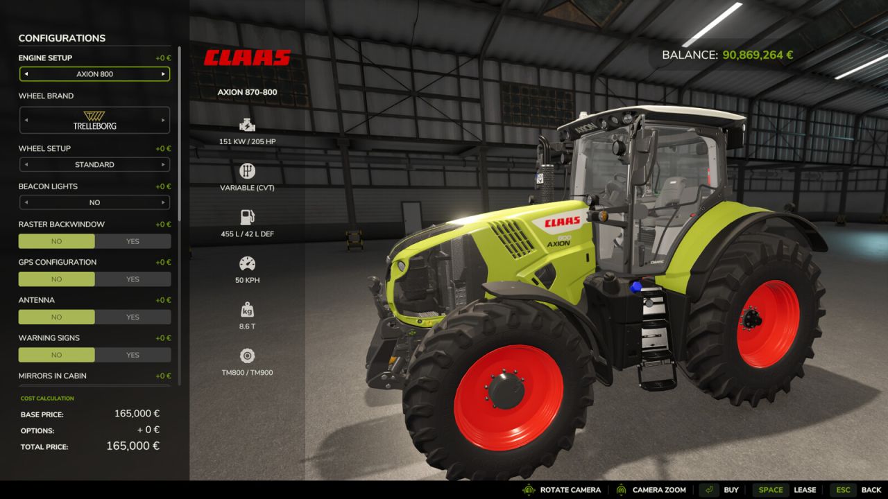 CLAAS AXION 800-870 EU