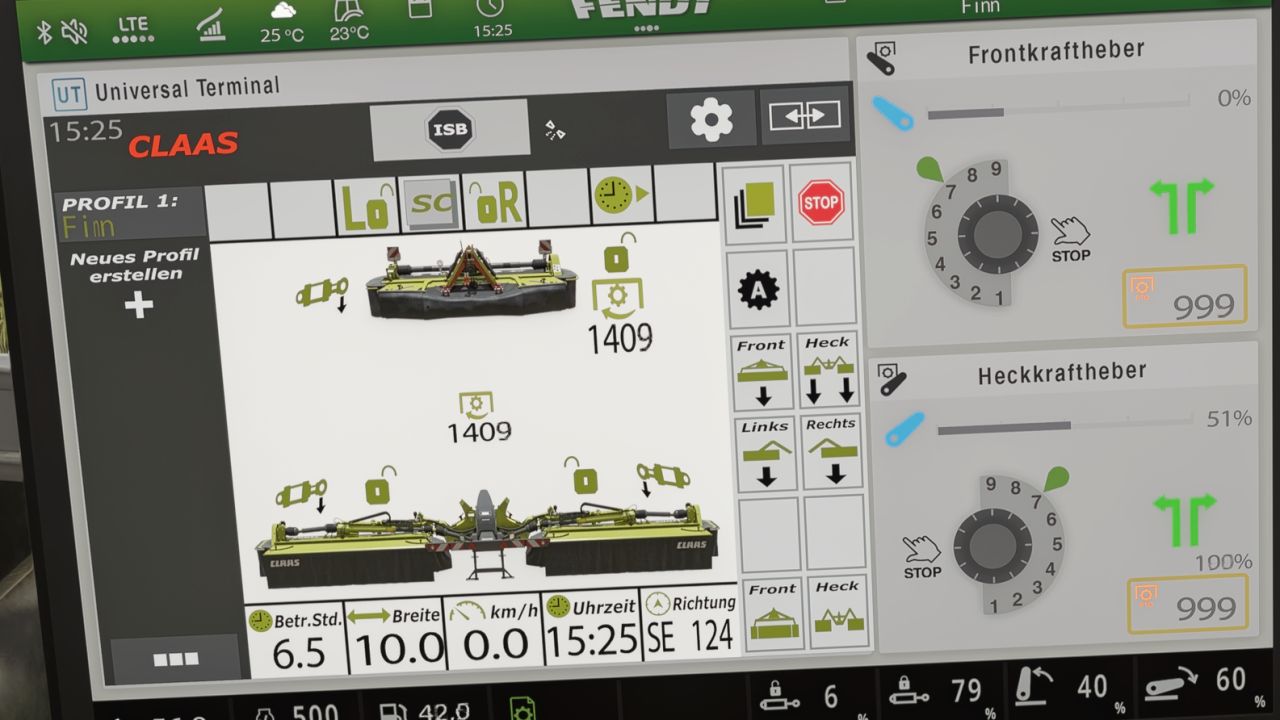Claas Disco isoBUS Screen (Prefab)