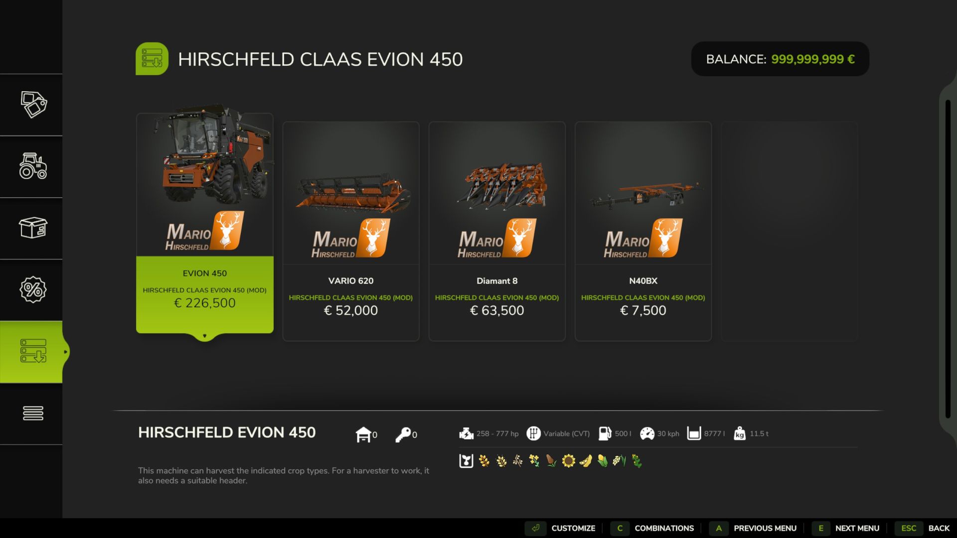 Claas Evion Edit
