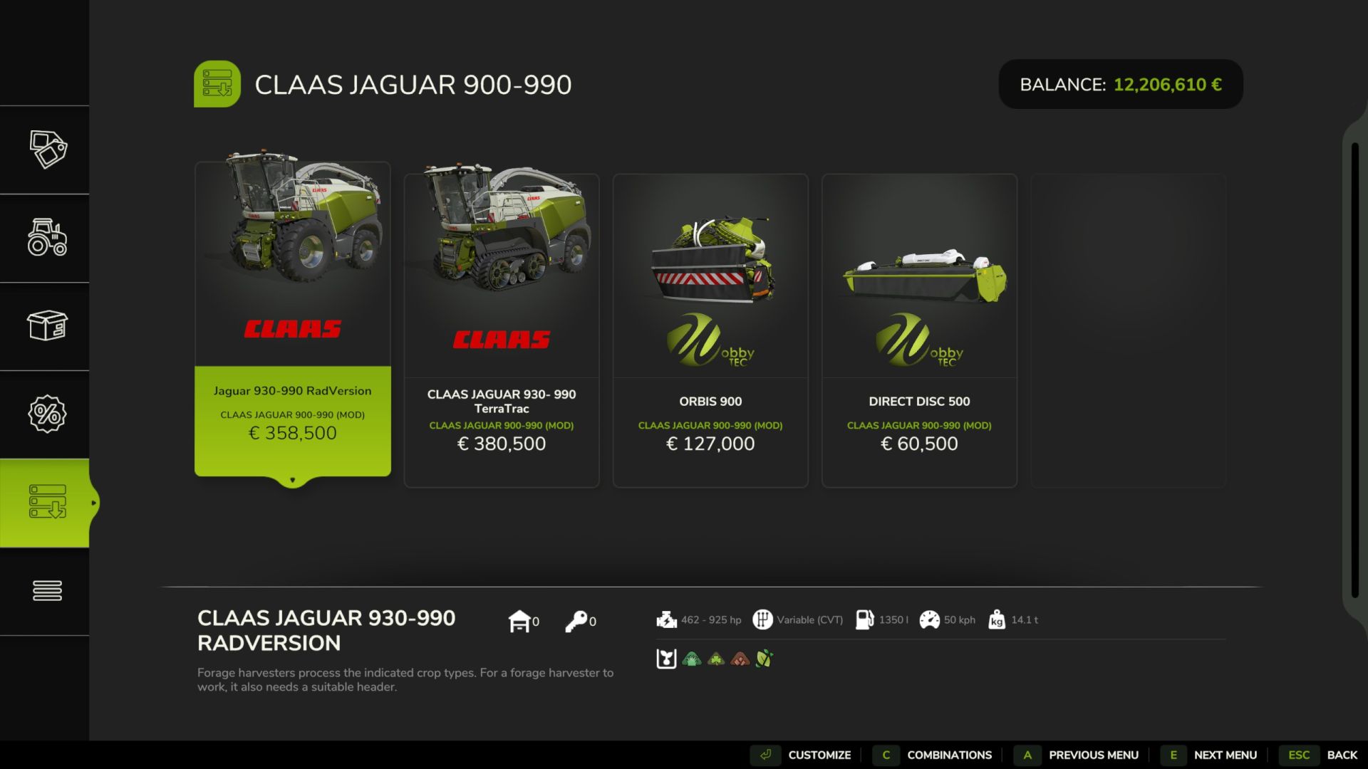 CLAAS Jaguar 930 - 990