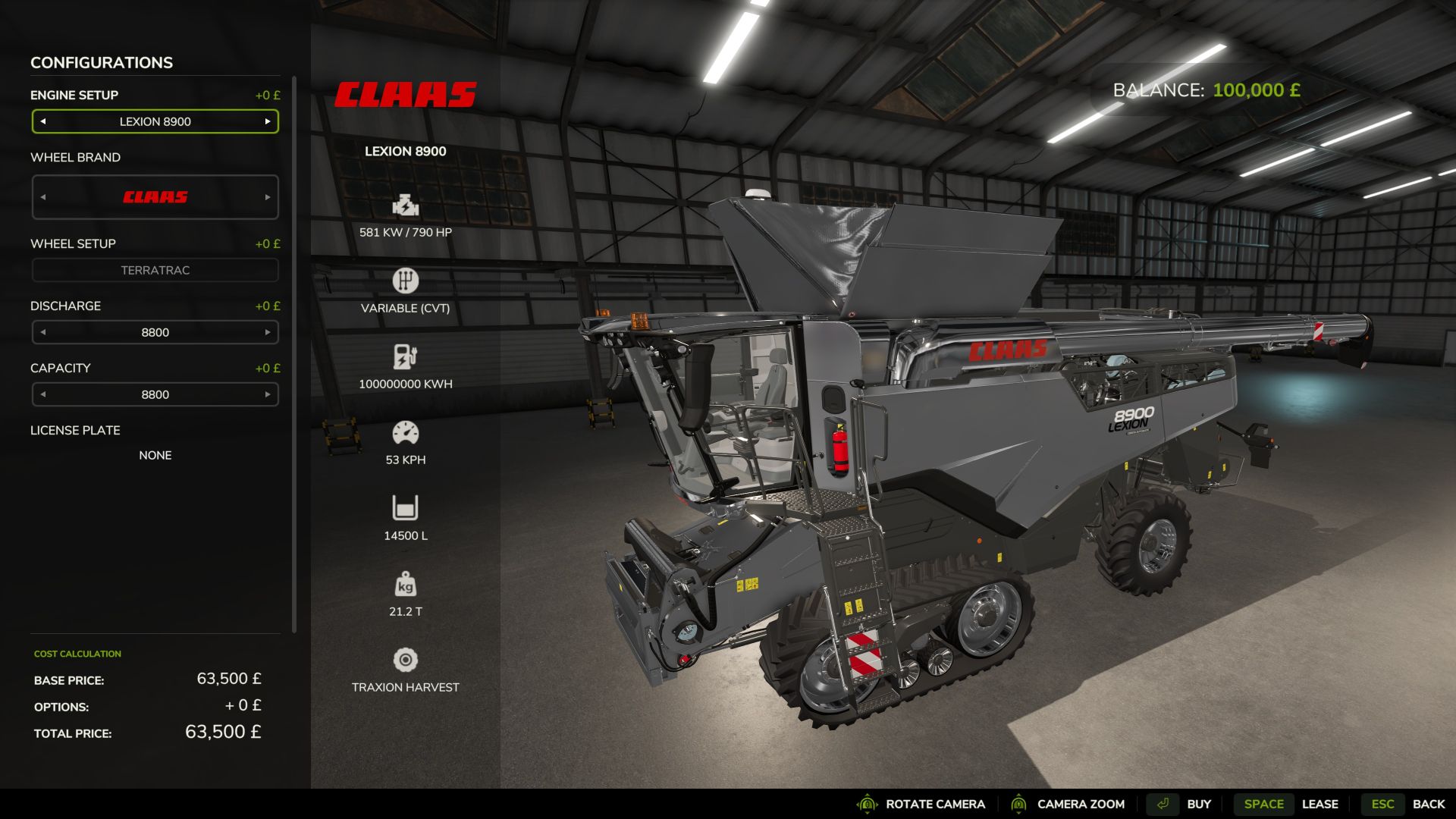 CLAAS Lexion 8800-8900 Electric Chrome Edition