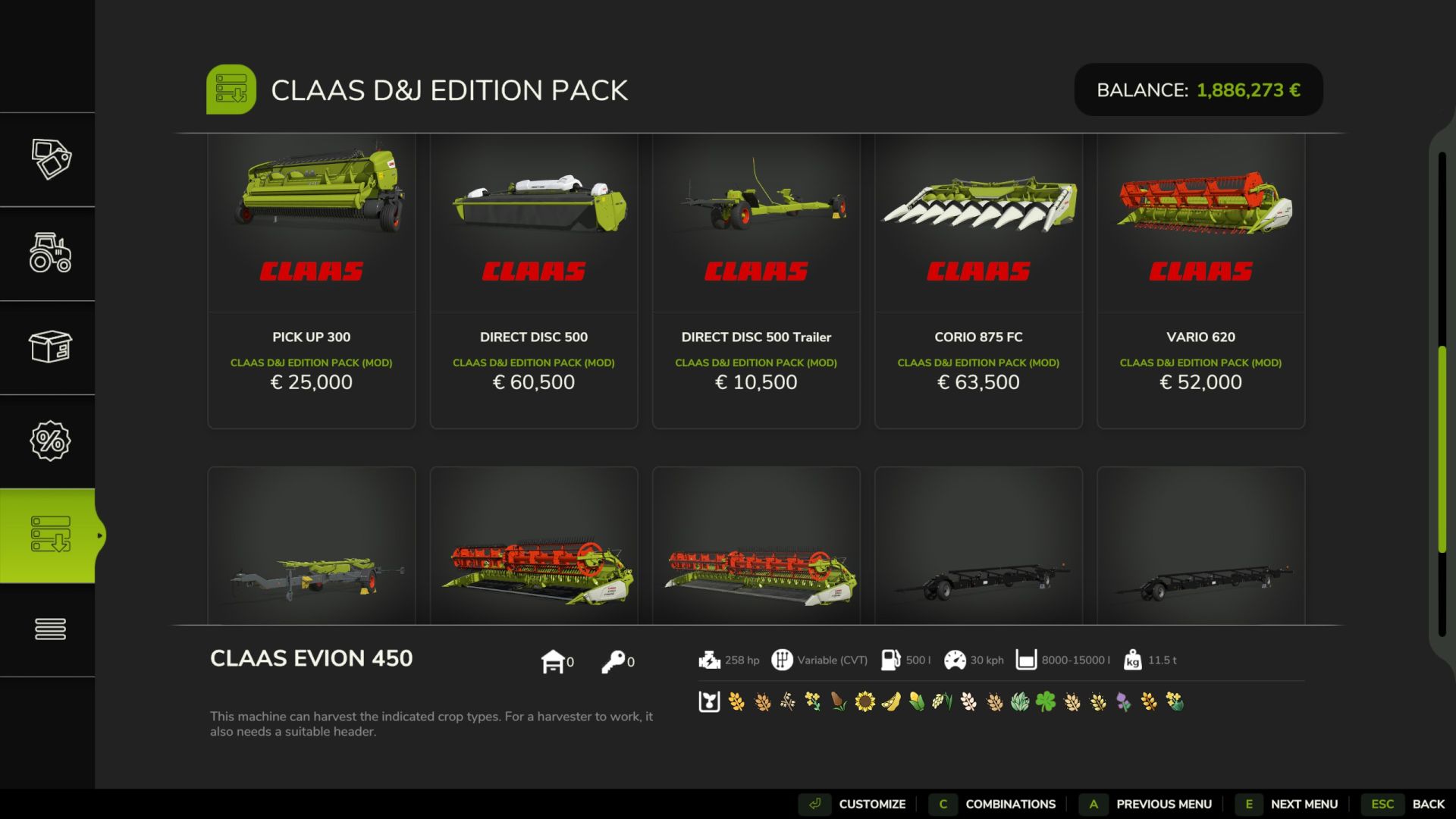 Claas Pack