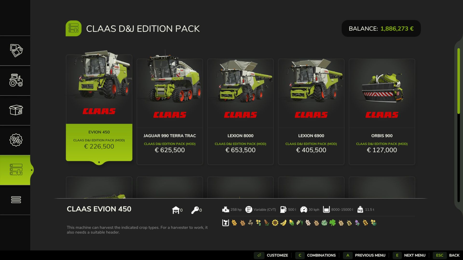 Claas Pack