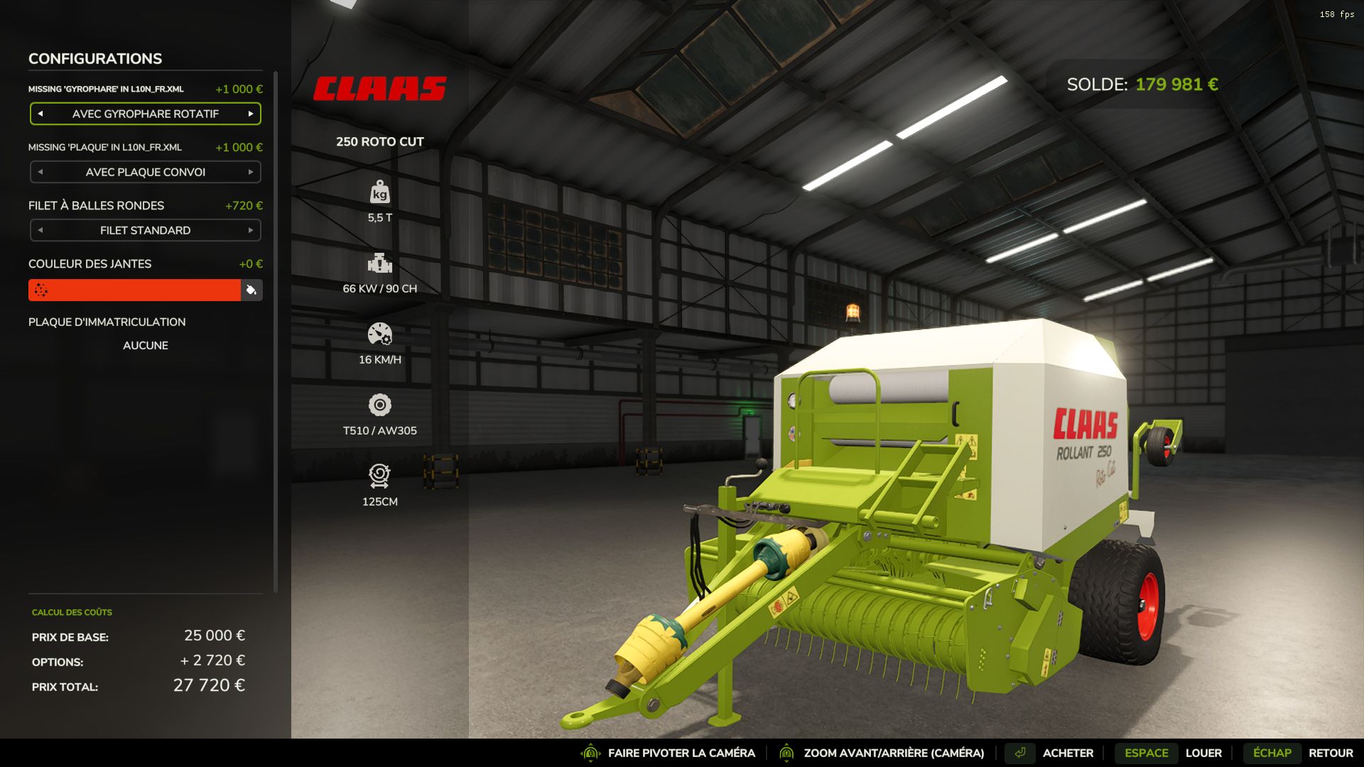 Claas Rollant 250 Roto Cut