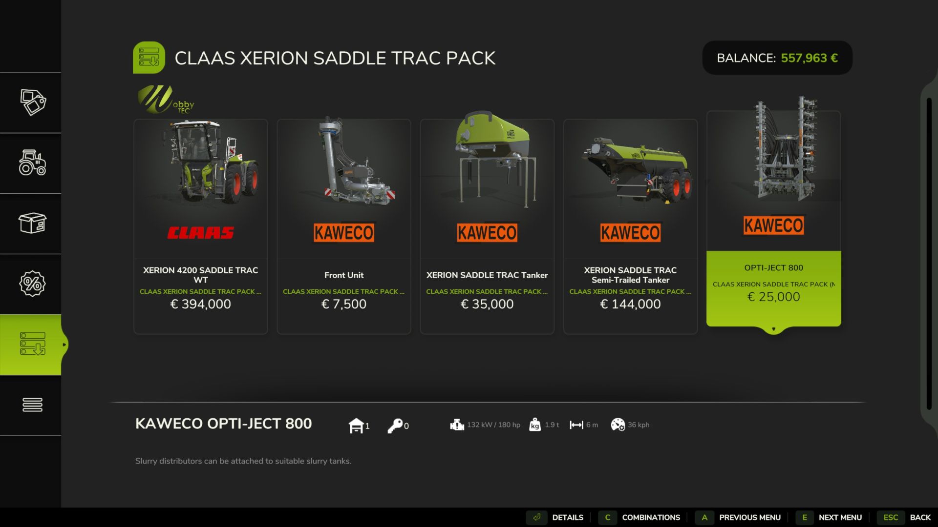 CLAAS SaddelTrac Pack Xerion 4200 WobbyTec