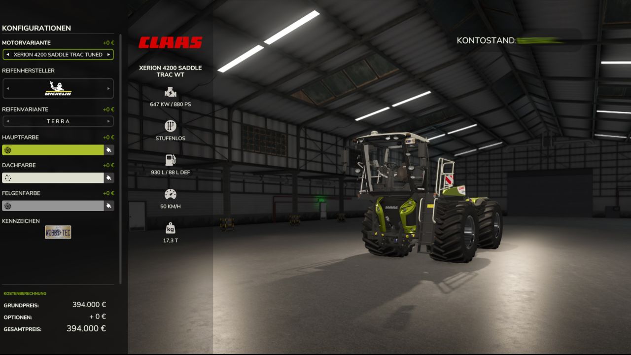 CLAAS SaddelTrac Pack Xerion 4200 WobbyTec