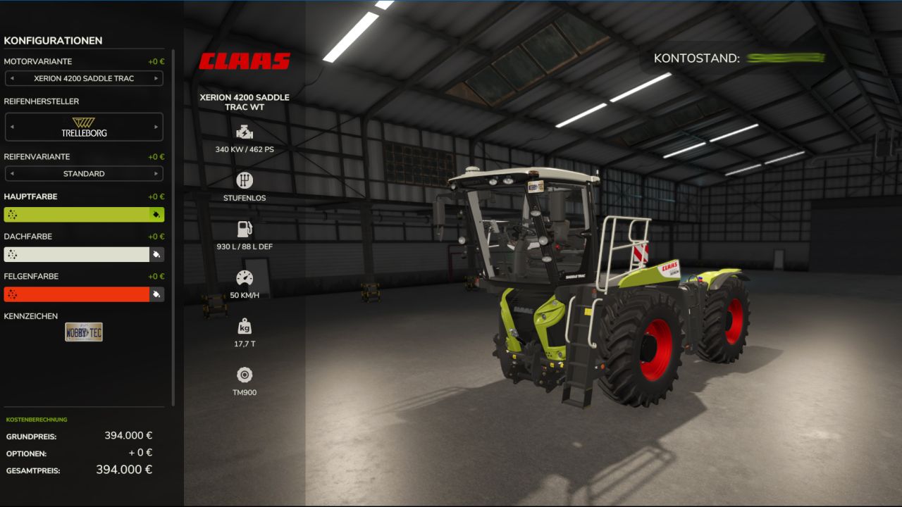 CLAAS SaddelTrac Pack Xerion 4200 WobbyTec
