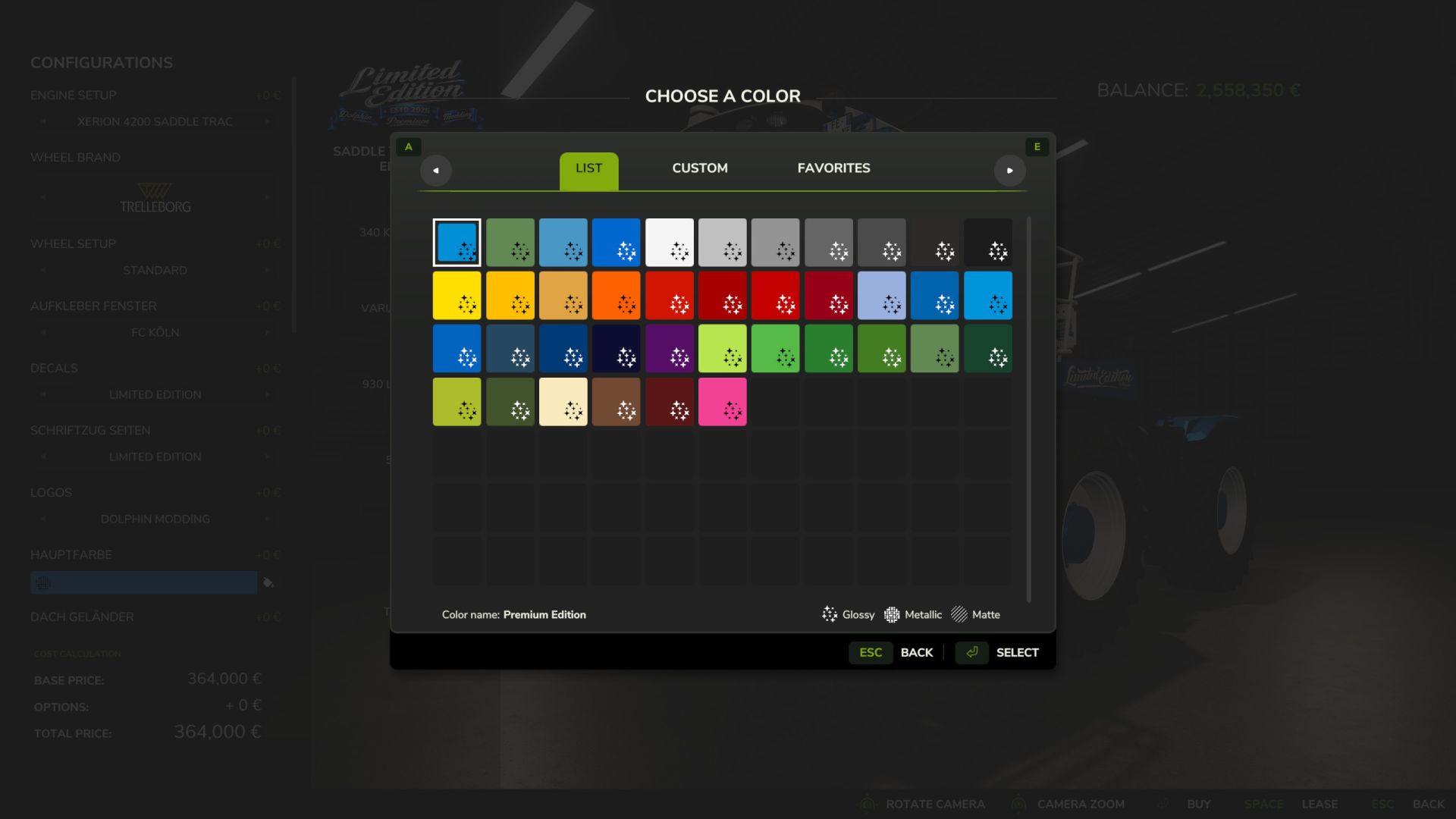 Claas SADDLE TRAC Pack Limited Edition