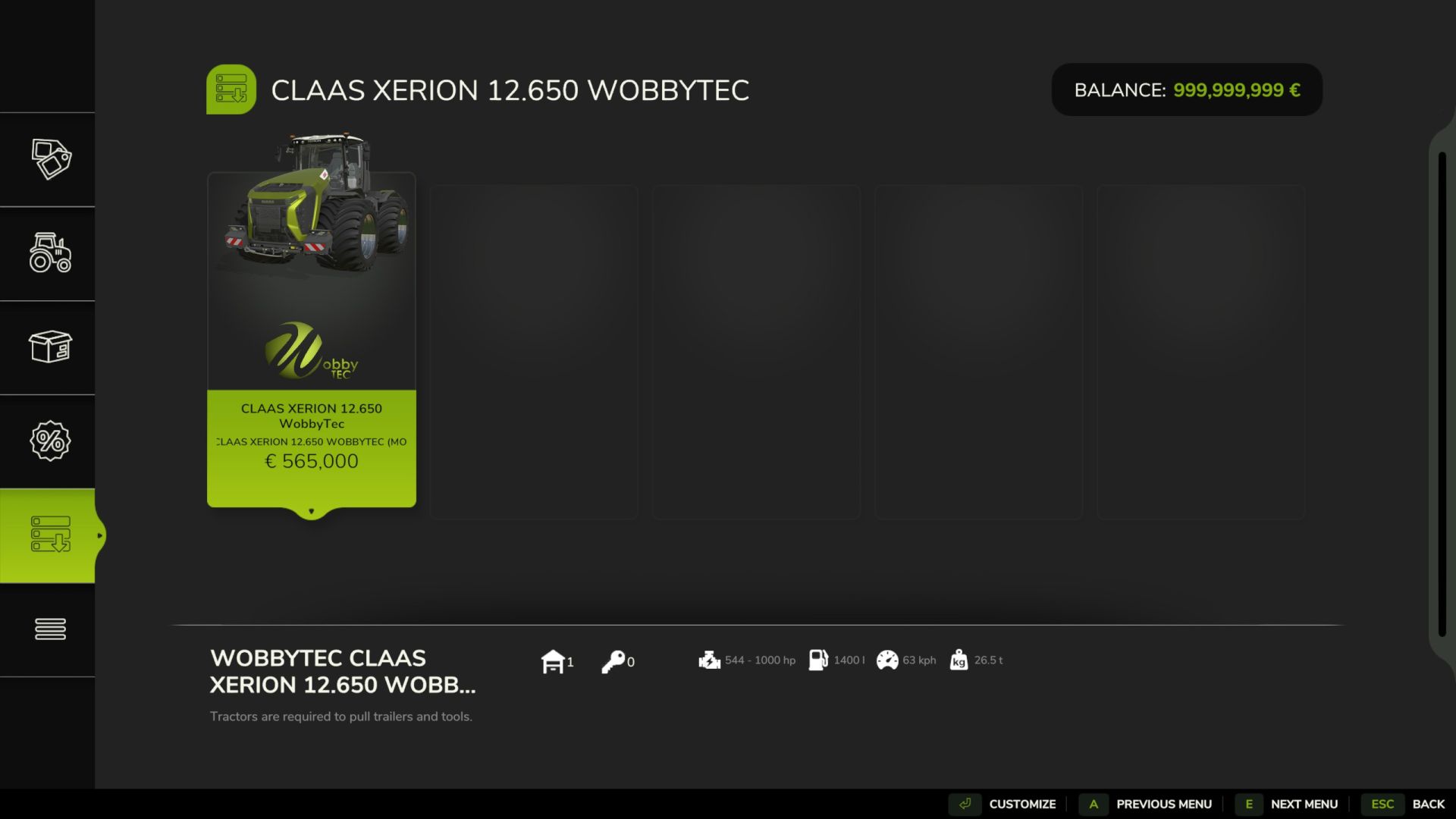 CLAAS Xerion 12.650  WobbyTec (IC)
