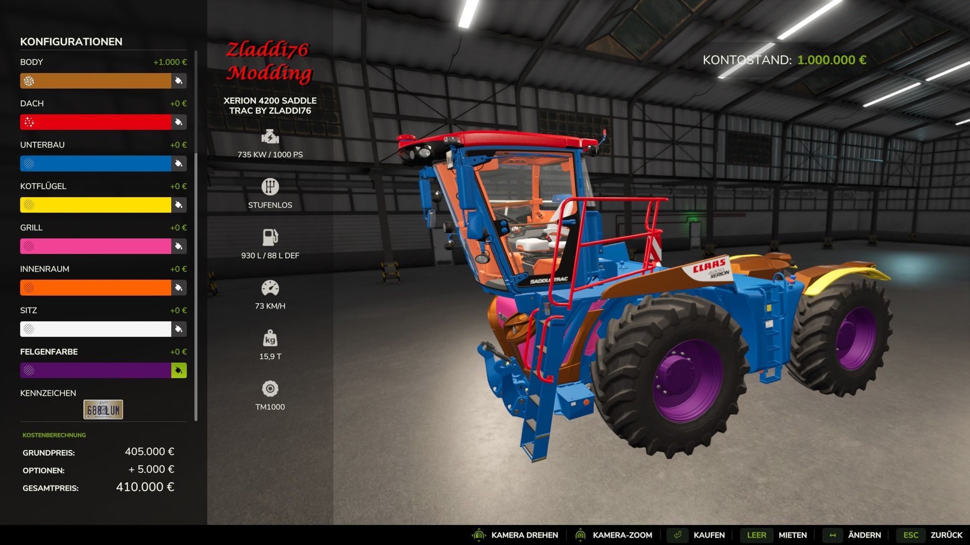 Claas Xerion 4200 Saddle Trac Pack Edit