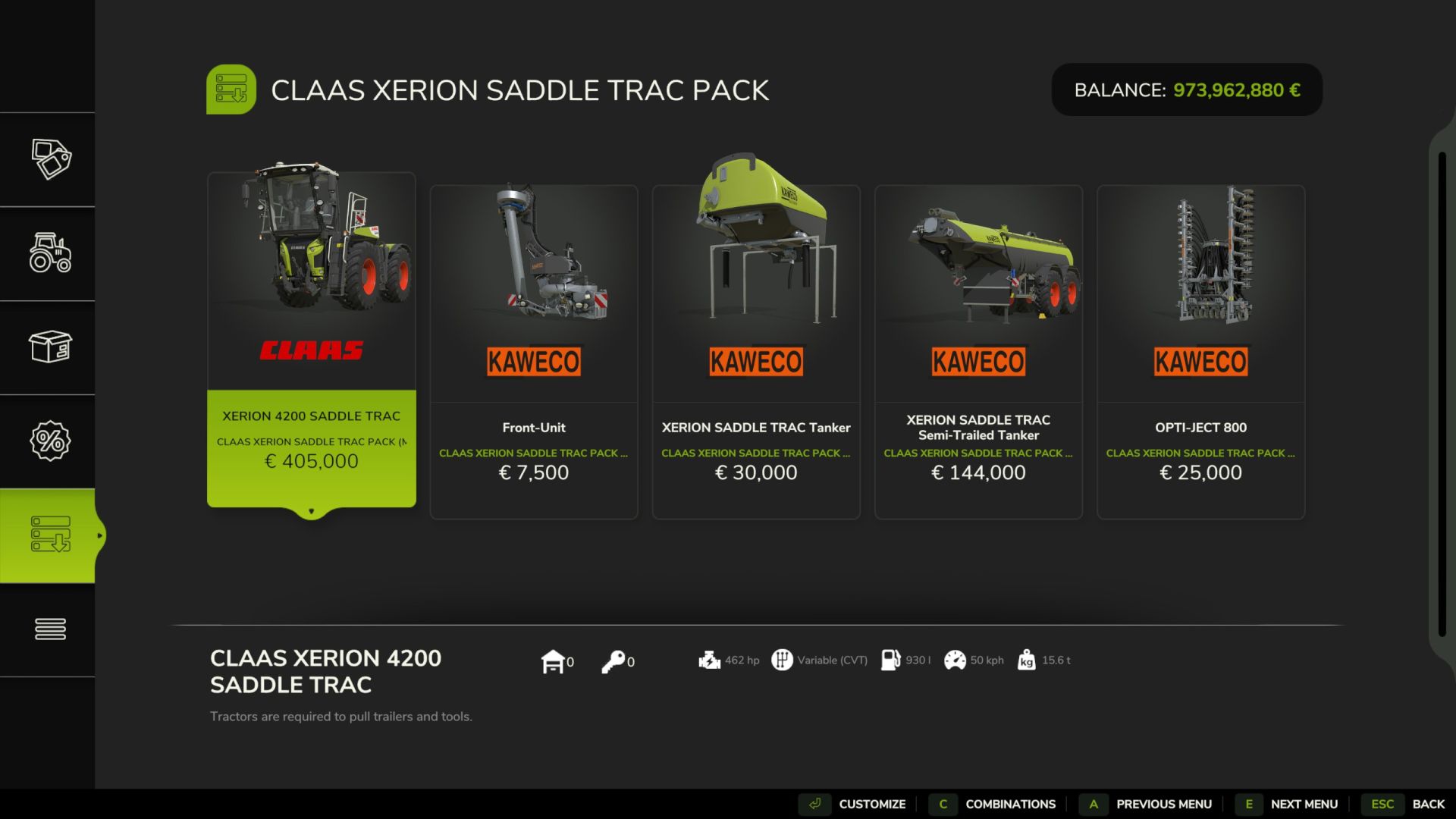 Claas Xerion Saddle Trac