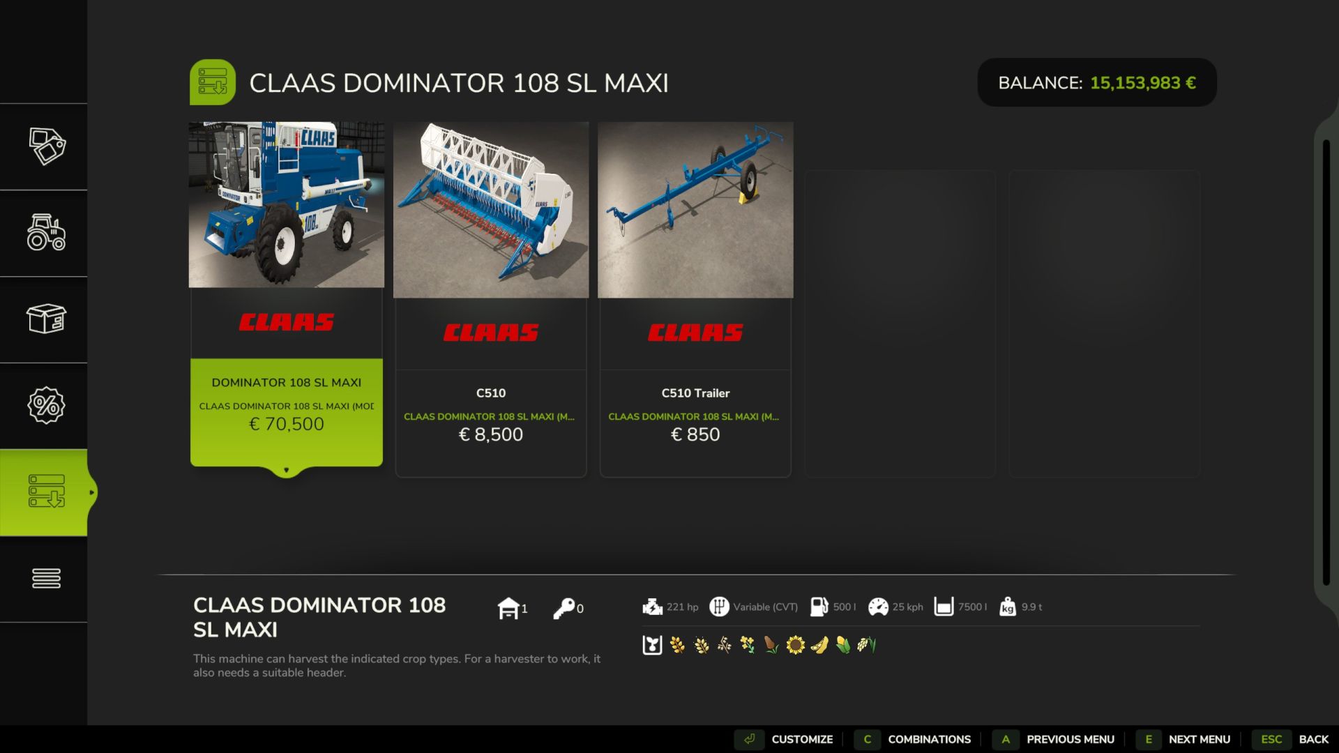 Claas/Ford Dominator 108