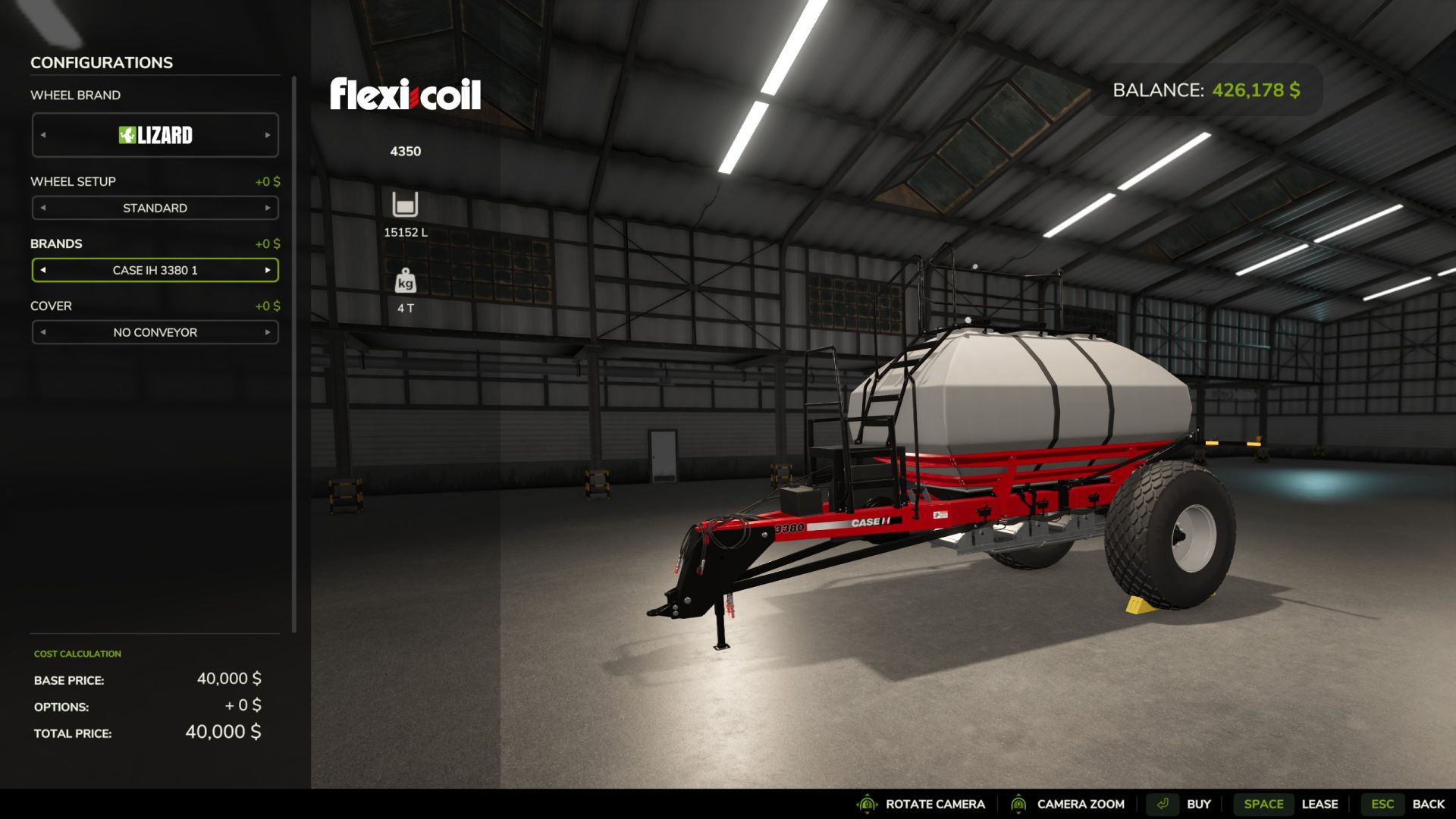 CNH/Flexi Coil 4350/3380 Air Cart