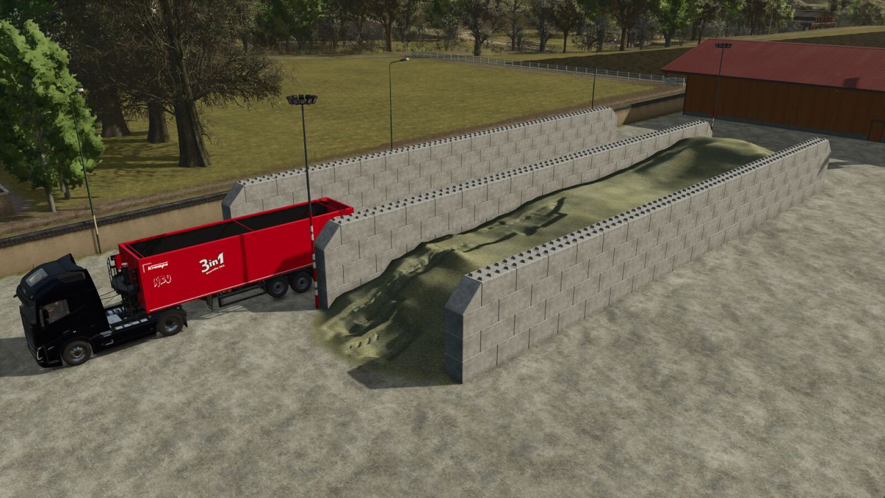 Silopakket voor betonblokken