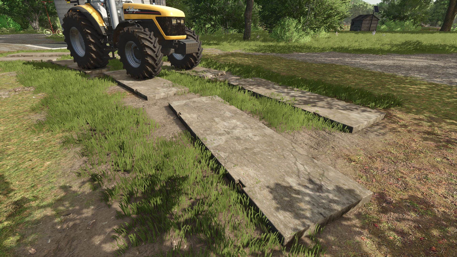 Concrete slab for the road