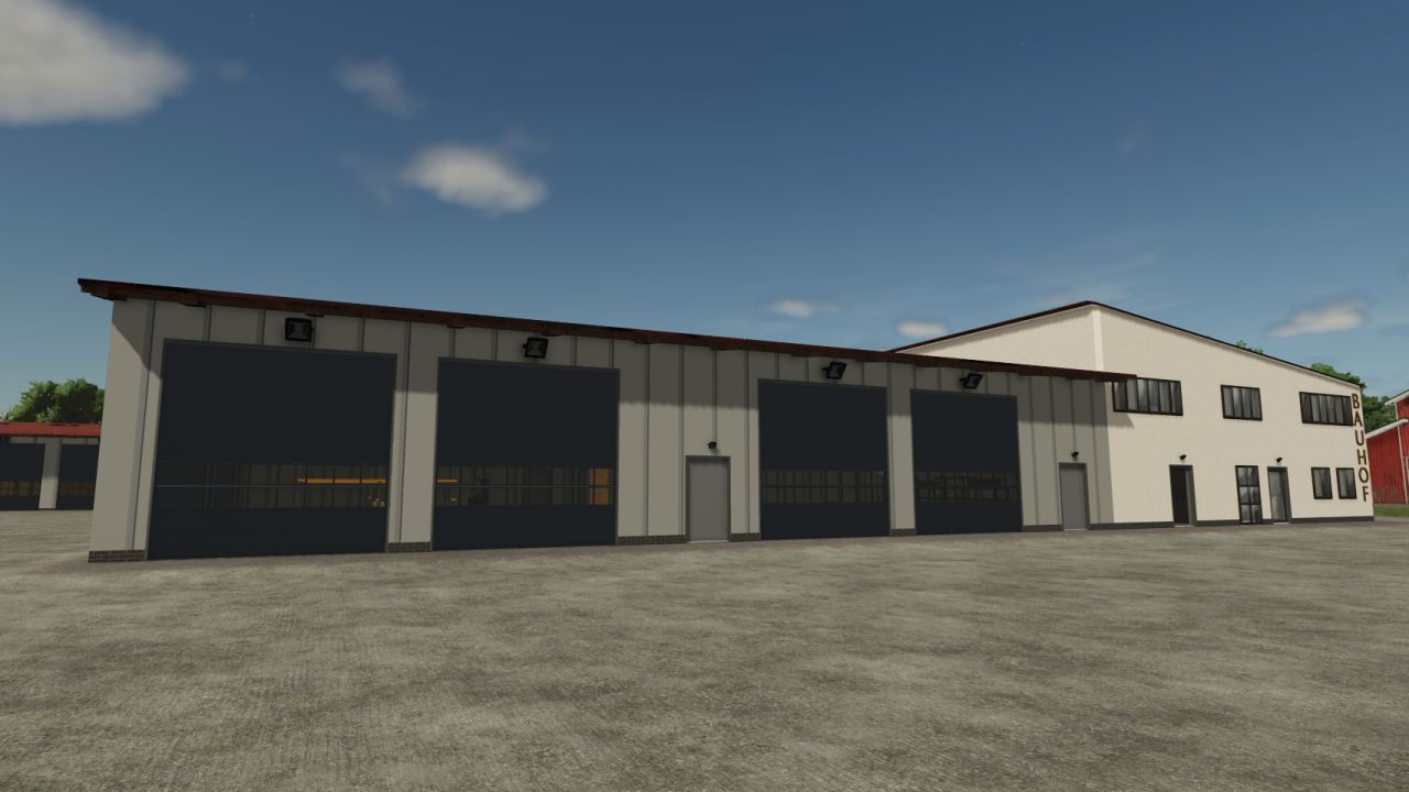 Construction yard building