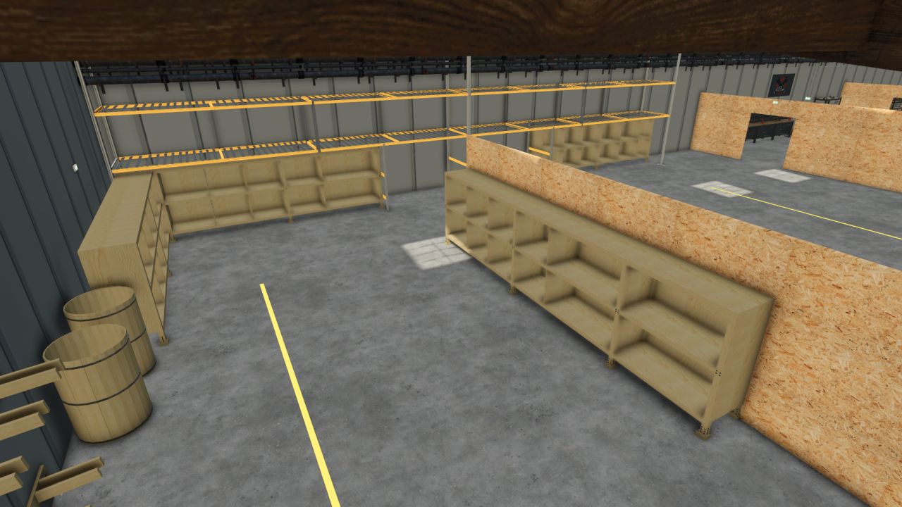 Construction yard building