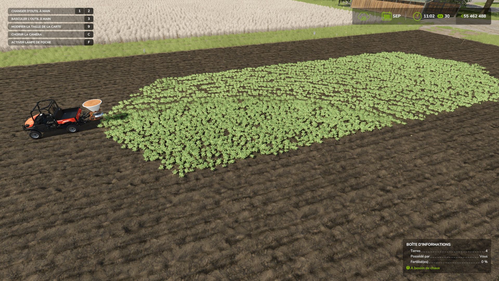 Cover crop seeder