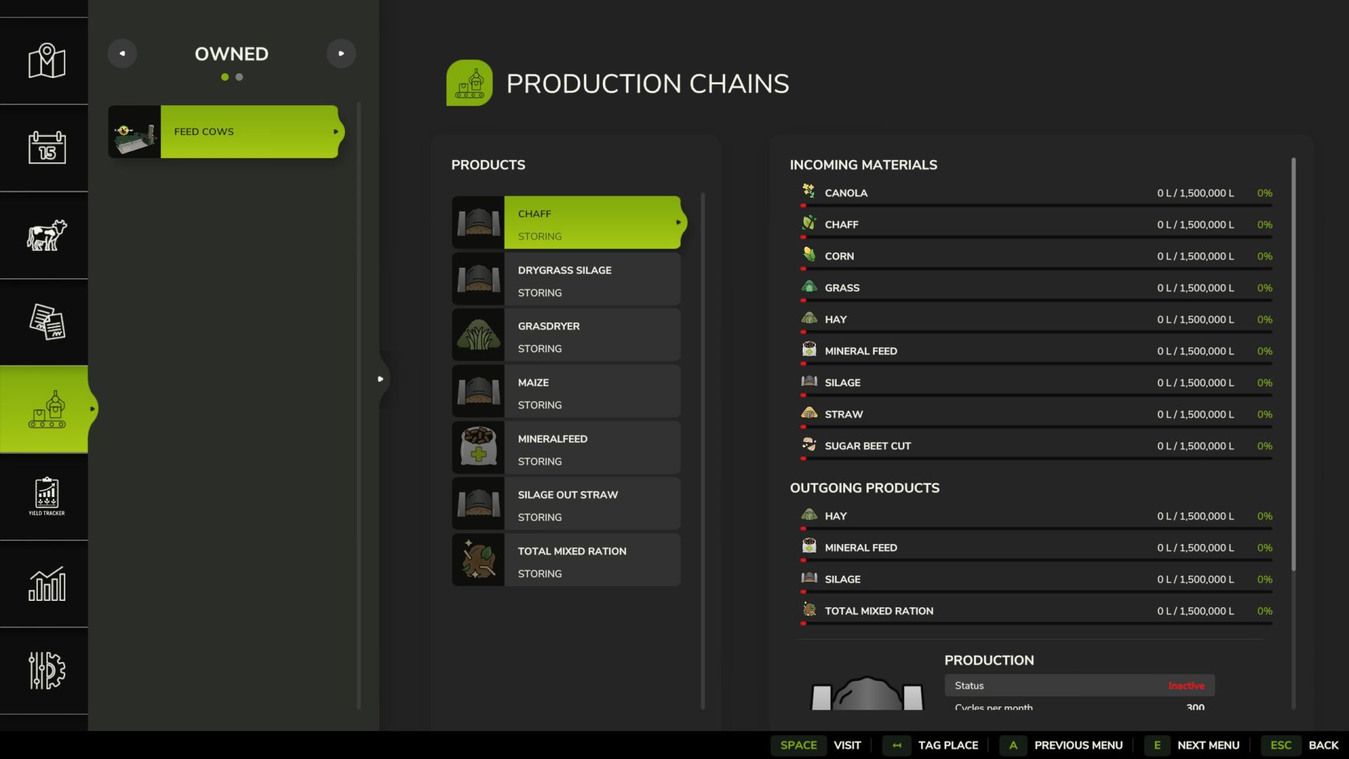 Usine d'alimentation des vaches