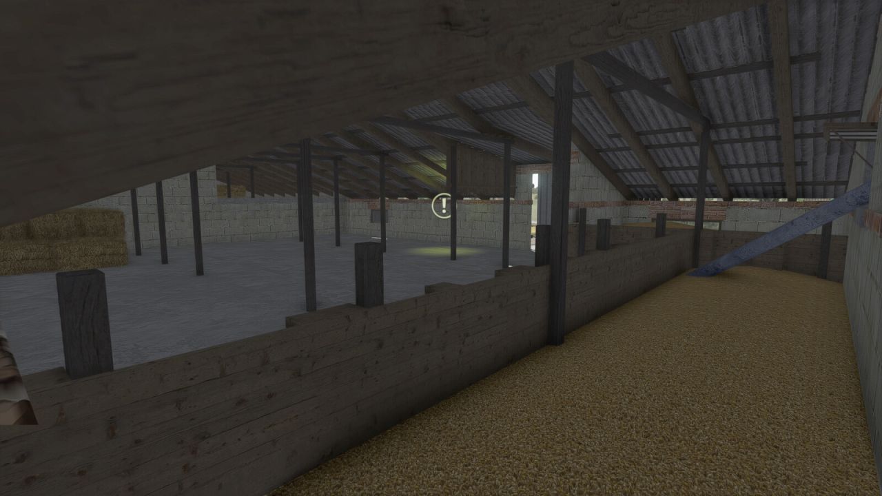 Koeienstal met zolder en remruimte