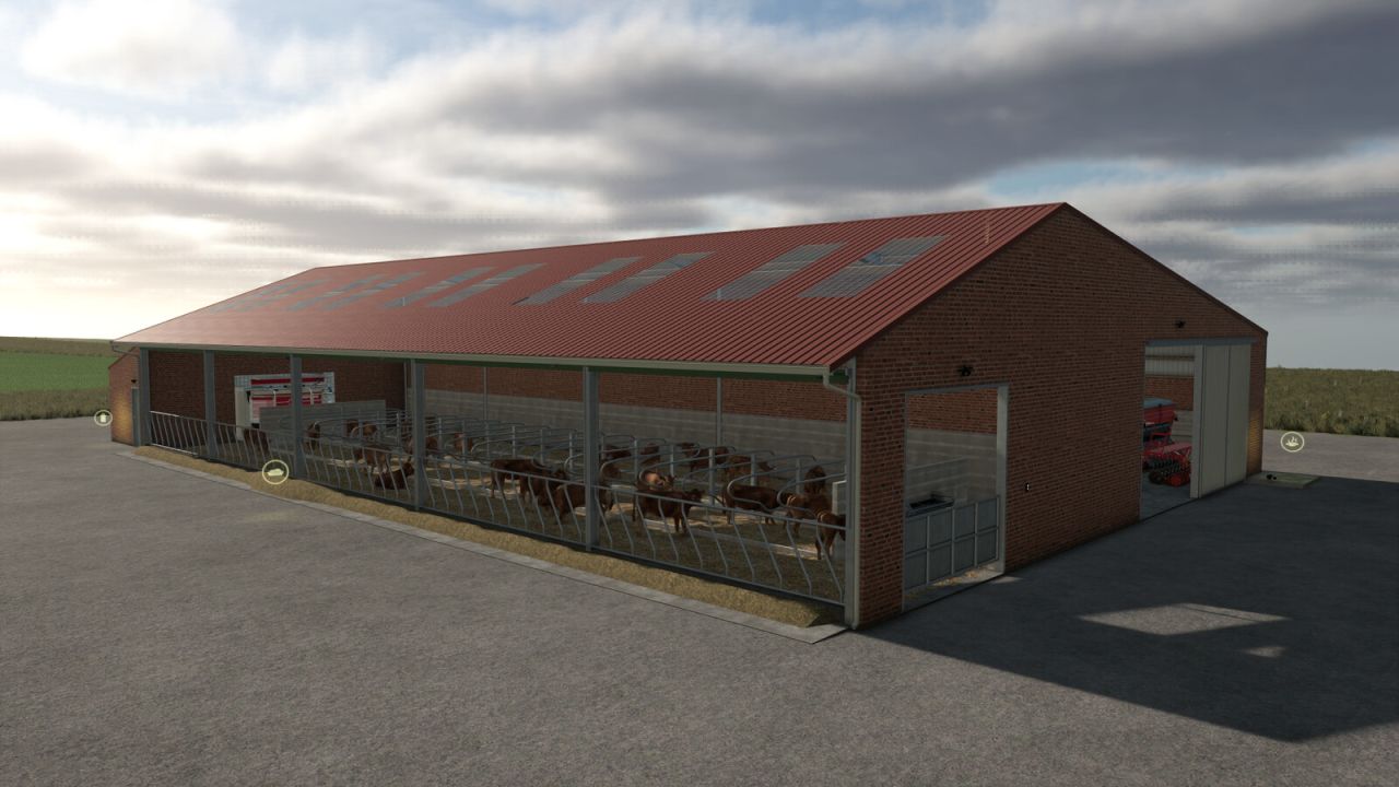 Коровник с гаражом