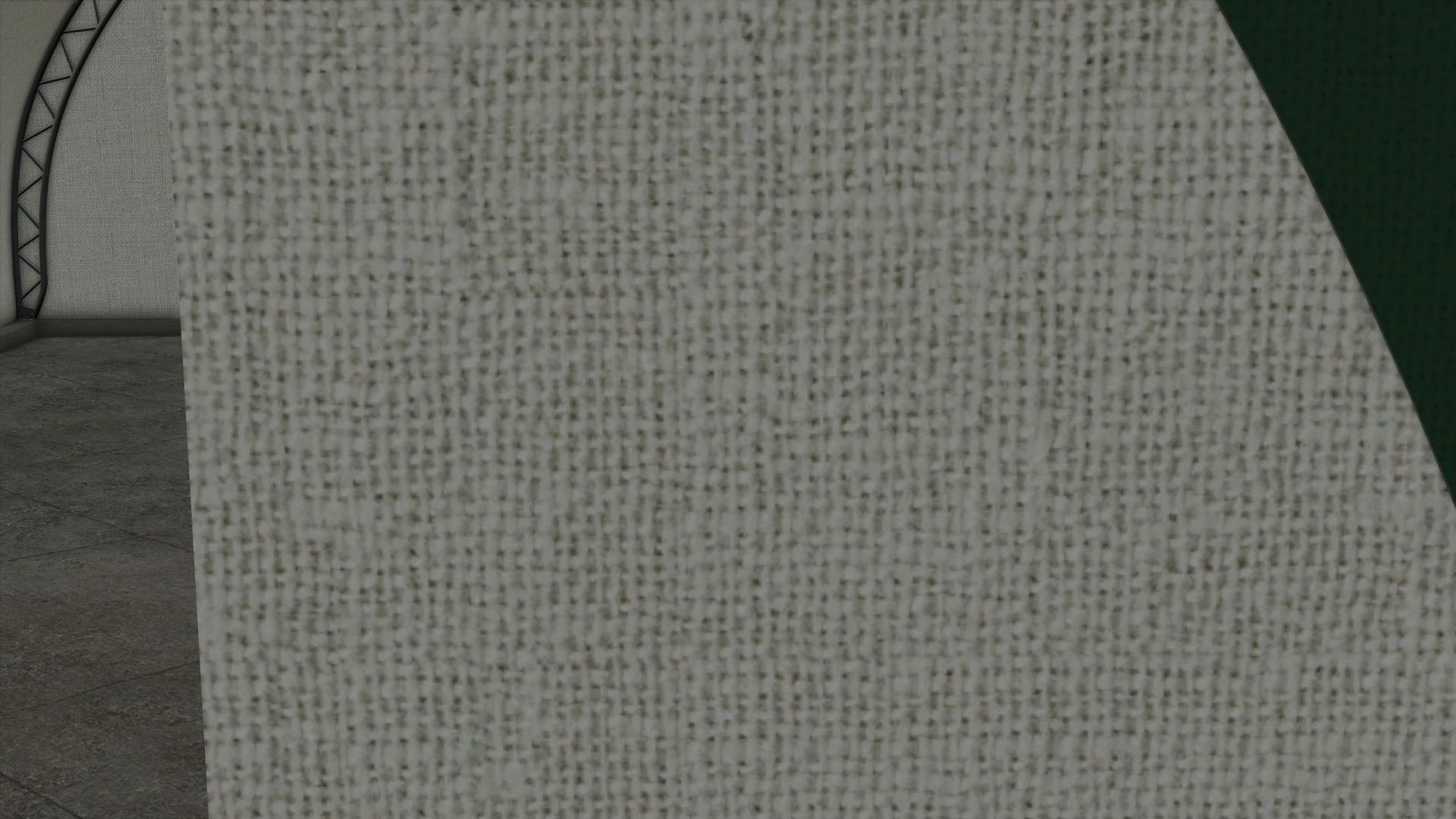 Cylindrical fabric shed
