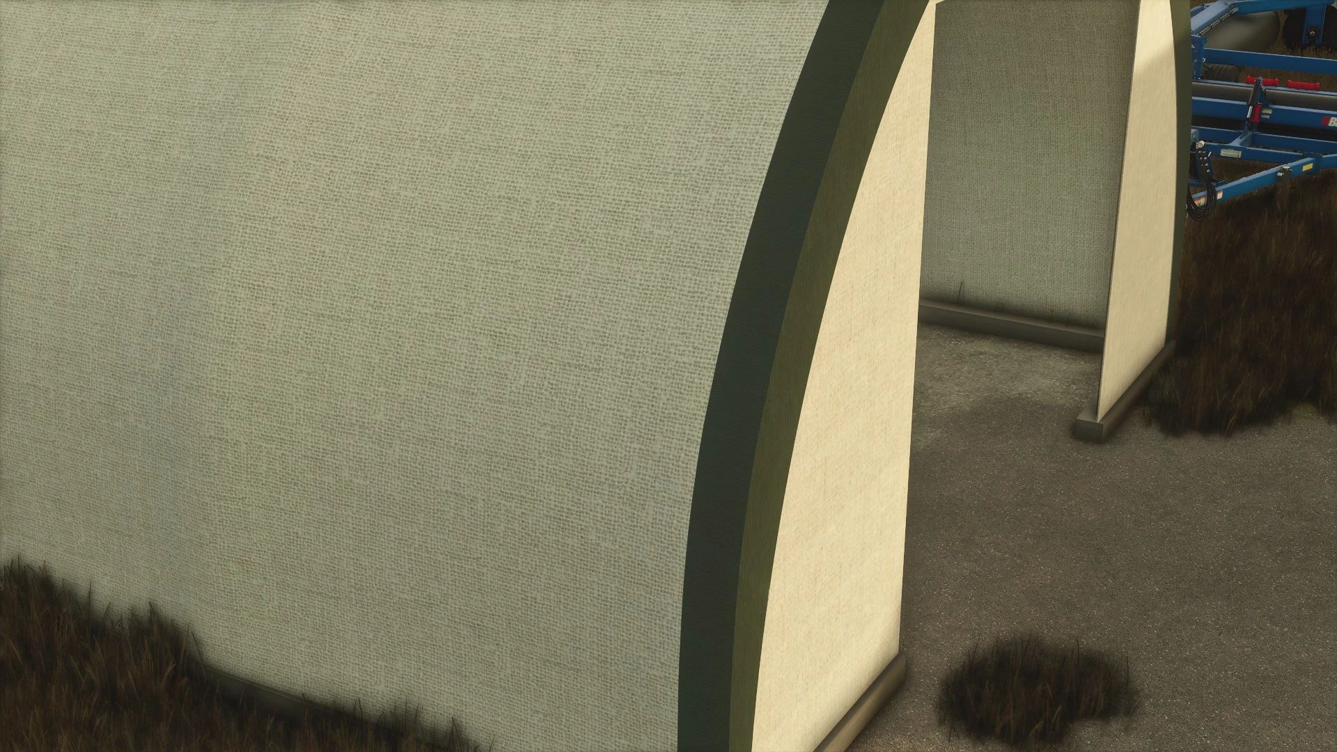 Cylindrical fabric shed