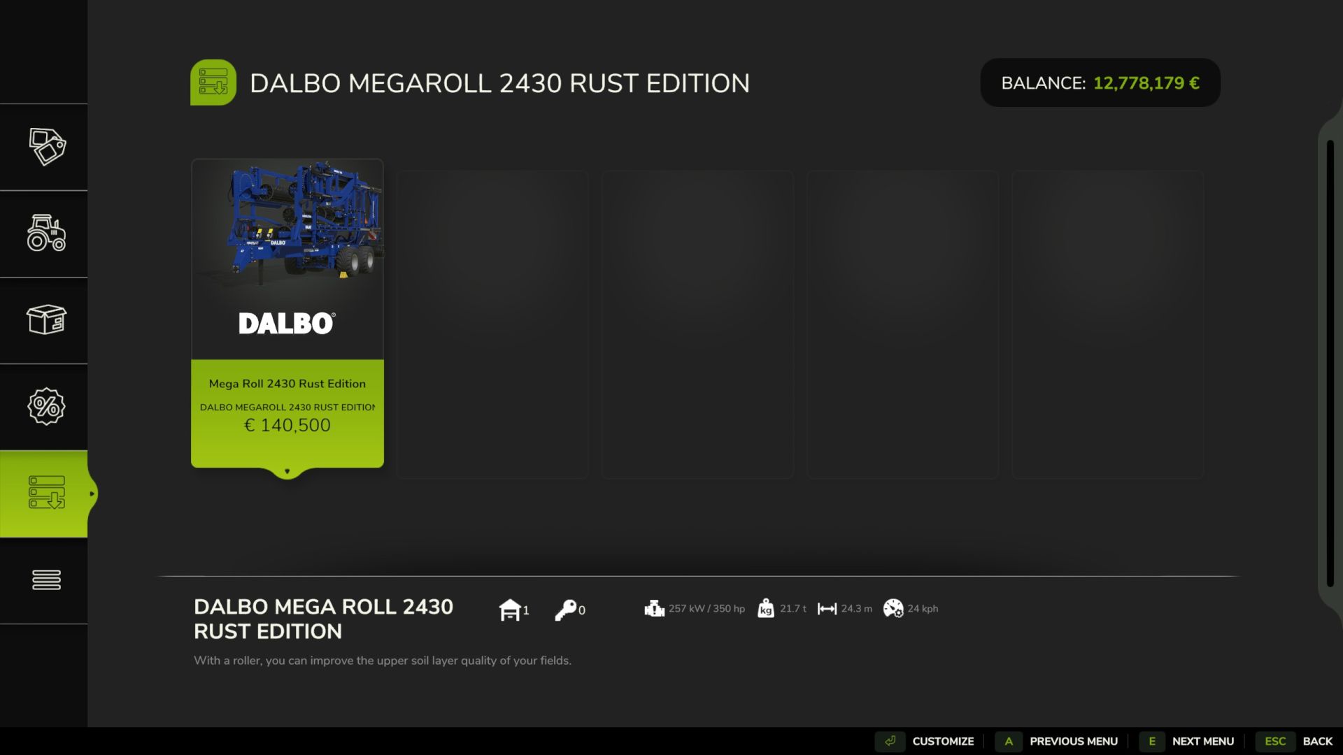 Dalbo MegaRoll 2430 Rust Edition