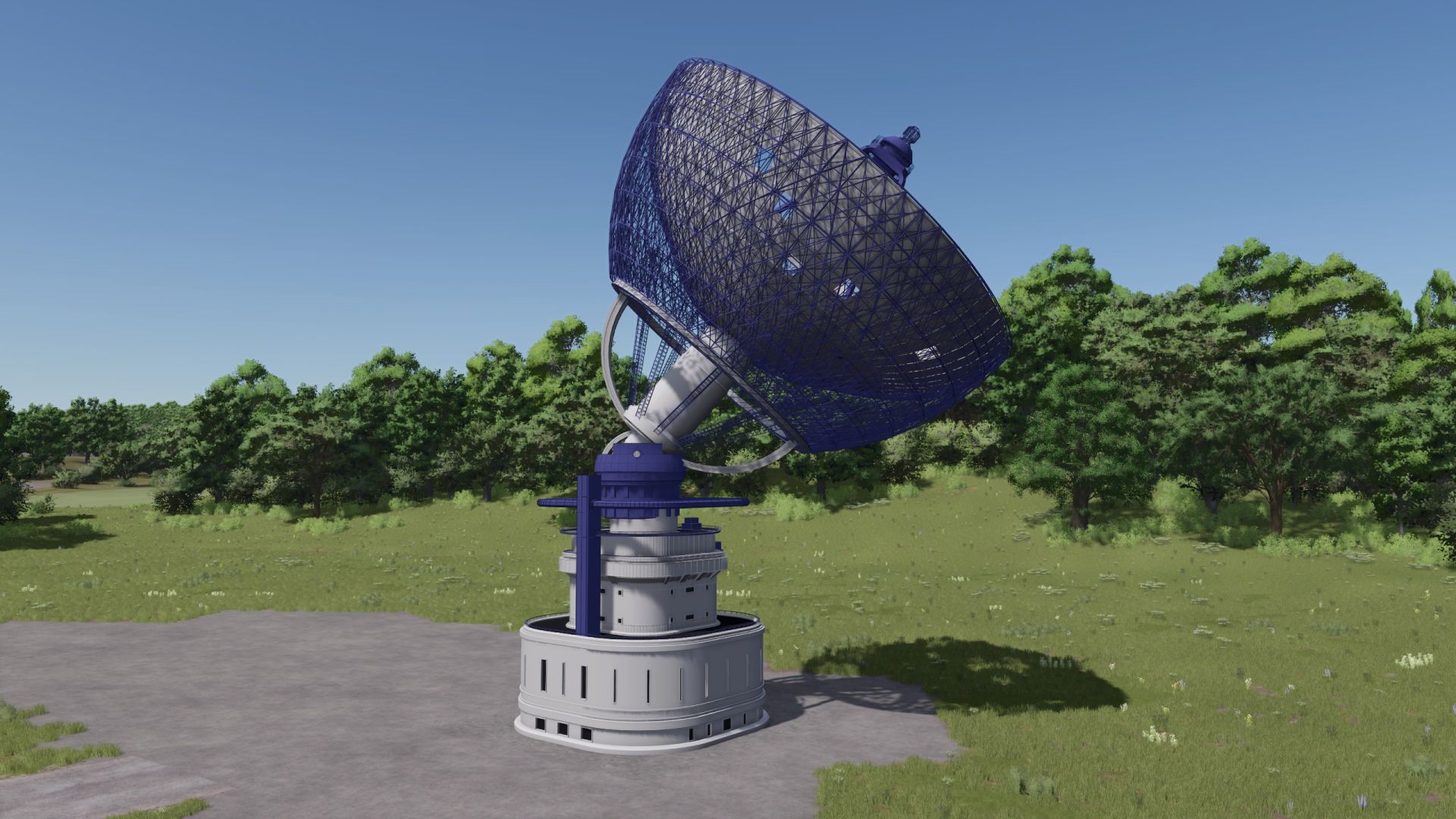 Antenne parabolique de transmission dans l'espace lointain