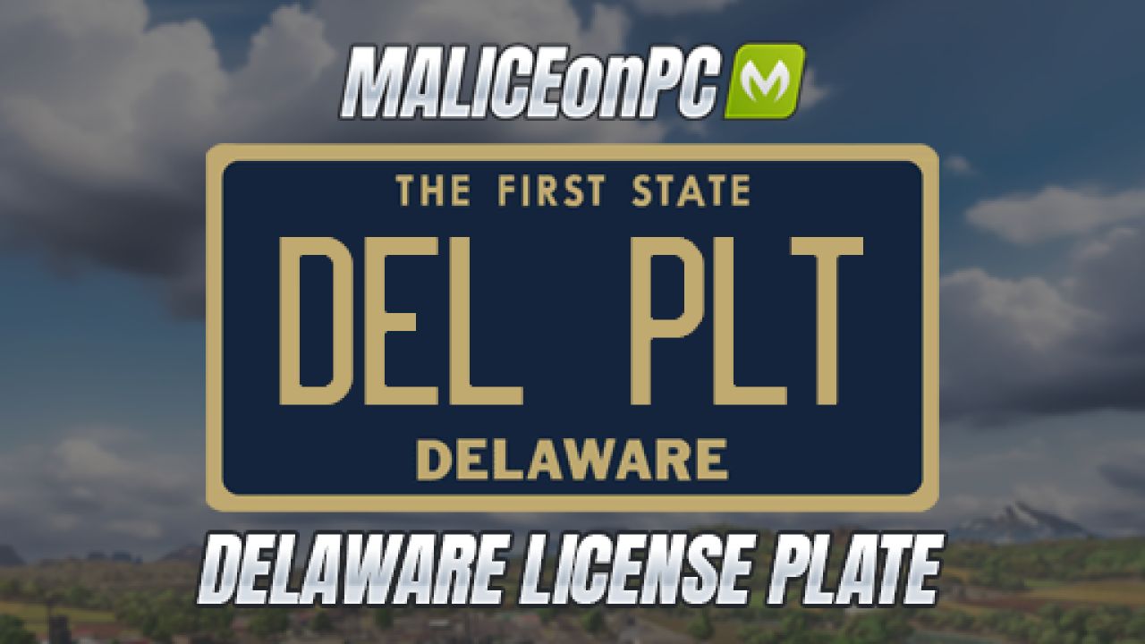 Plaque d'immatriculation du Delaware