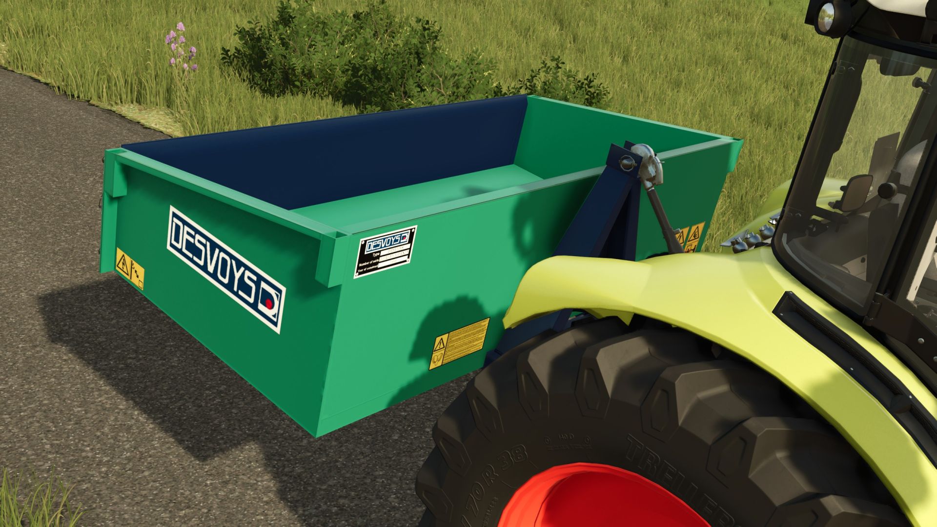 Desvoys 3-point mounted skip