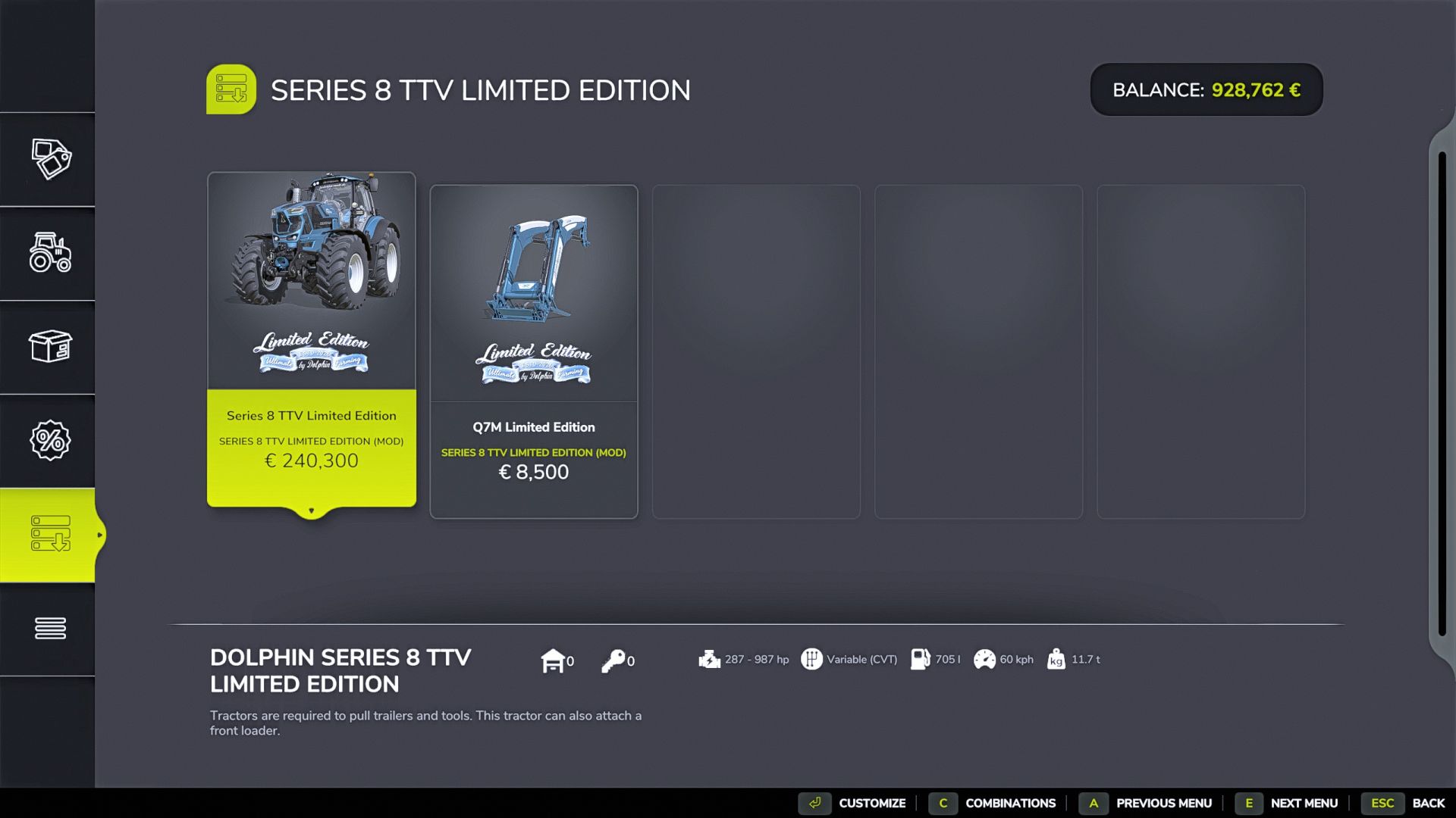 Deutz Series 8 8980 TTV Limited Edition