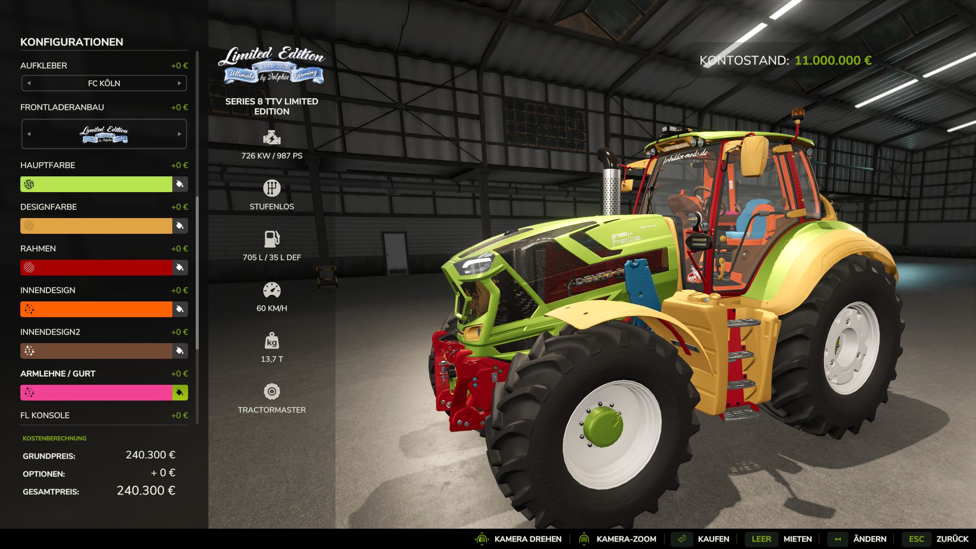 Deutz Series 8 8980 TTV Limited Edition