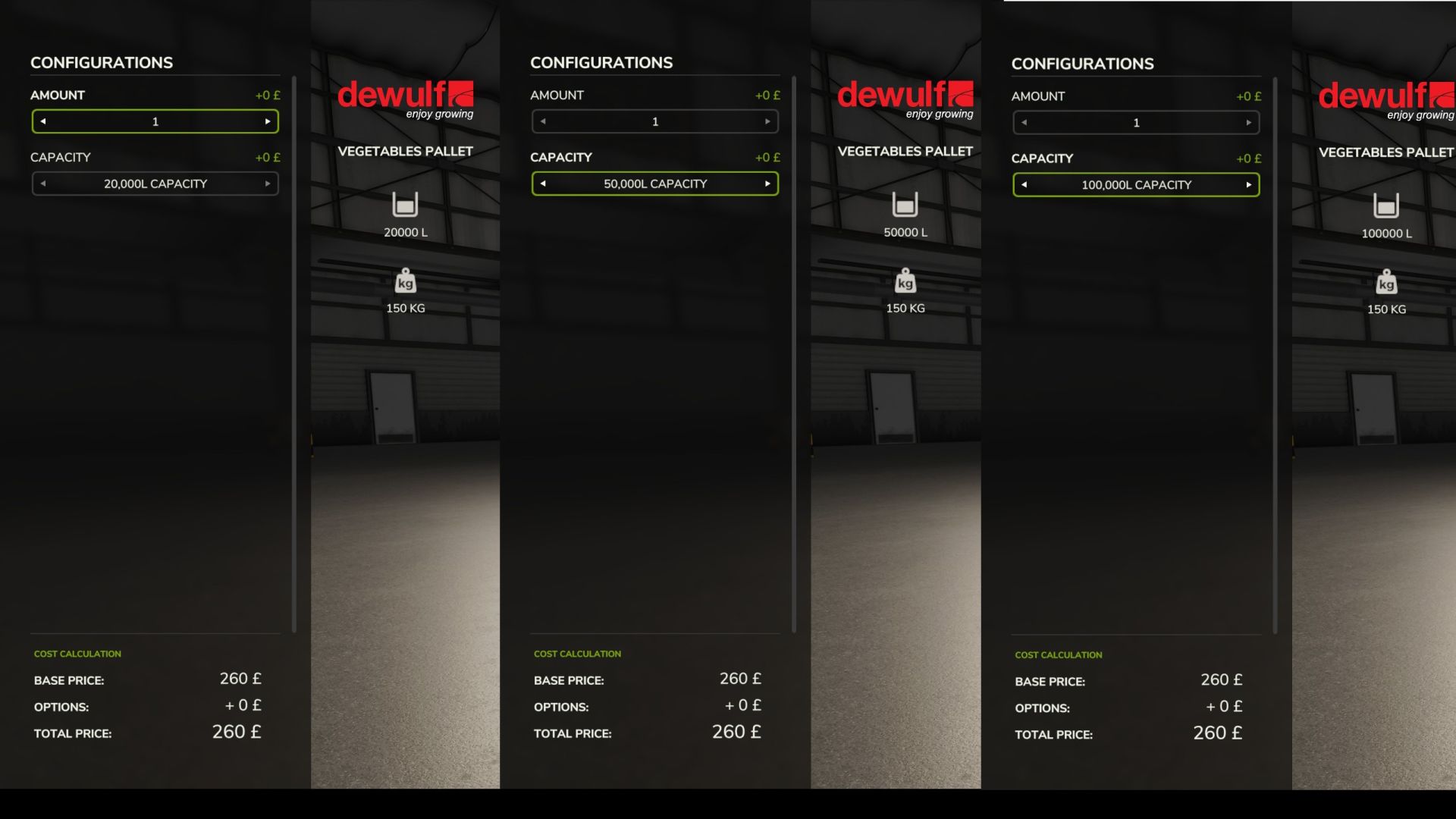 Dewulf P3PLProfi con capacità pallet configurabile