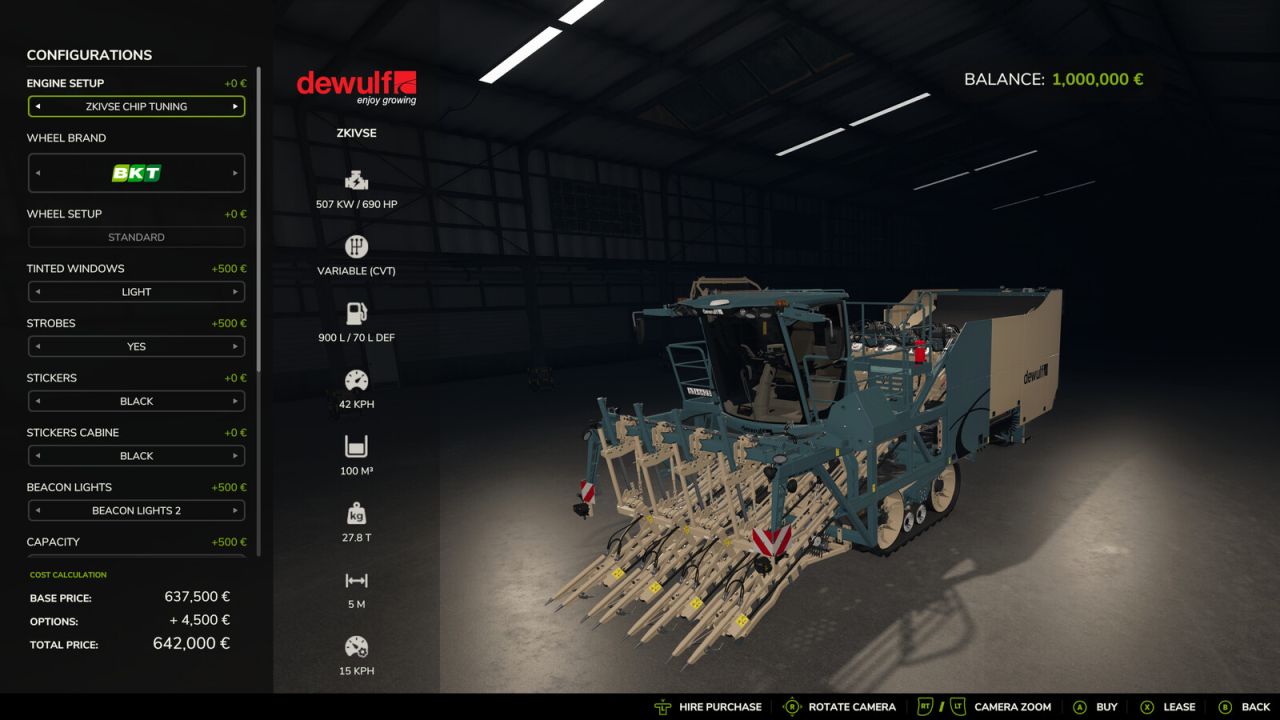 Dewulf Vegetable Harvester