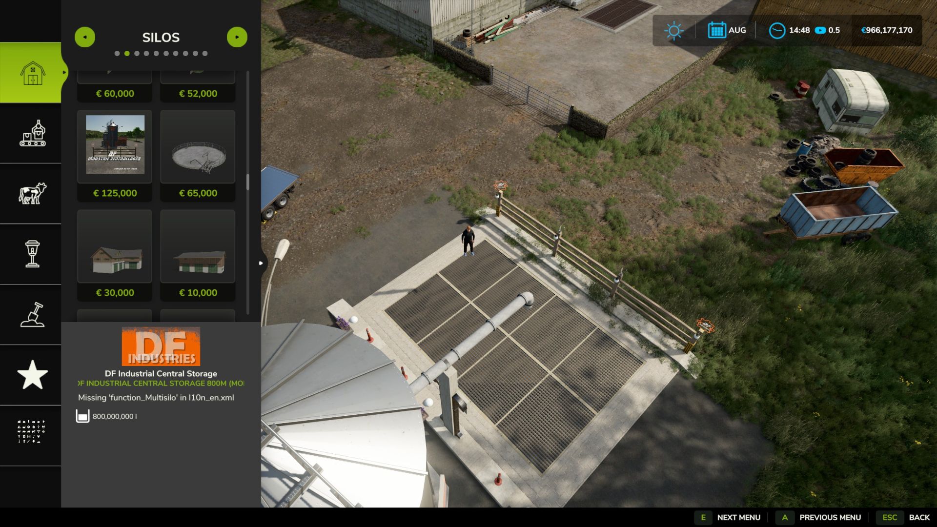 Almacén central DF Industrie v1.1.0.0 – con activador de ropa
