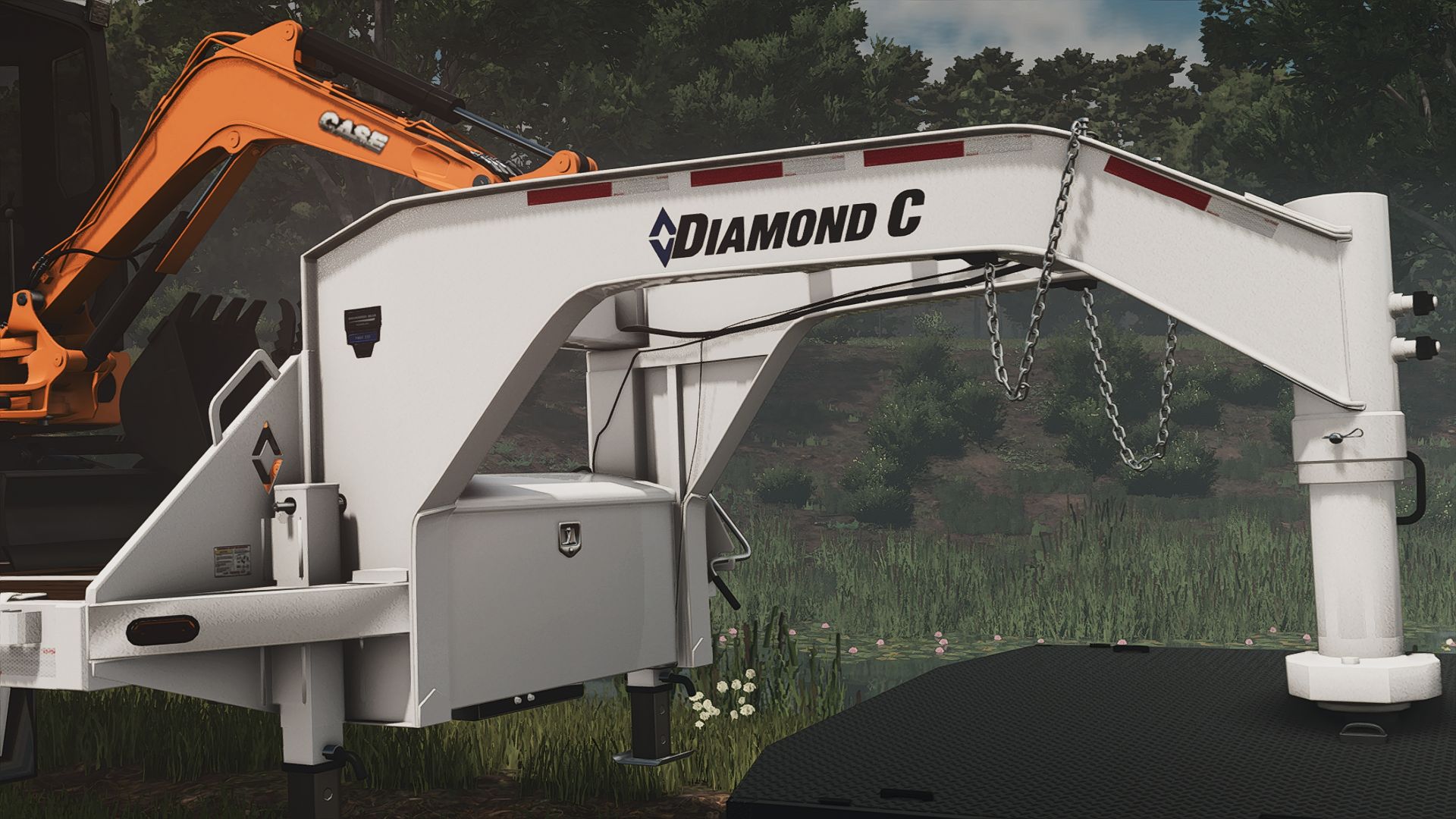 Прицеп-гусиная шея Diamond C FMAX210 длиной 40 футов