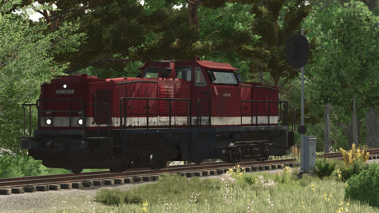 Locomotive Diesel "V100" (Prefab)