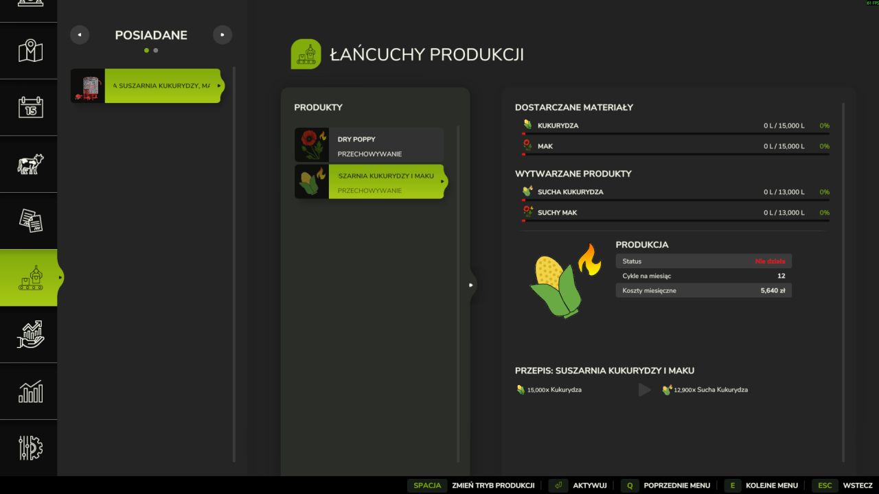 Droogruimte voor maïs, maanzaad en zonnebloempitten